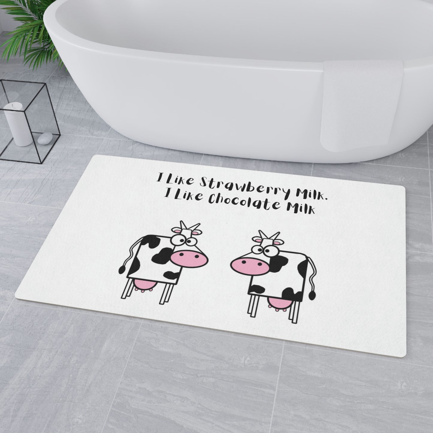 ¡Alfombrilla de suelo con 2 divertidas vacas! ¡A los niños les encantará esta alfombra!