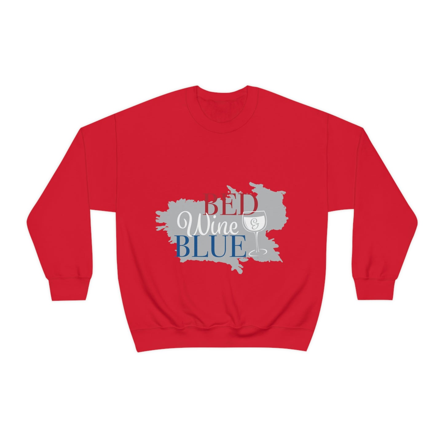 Sudadera de cuello redondo de color azul vino tinto ¡Voy a ir a una fiesta!
