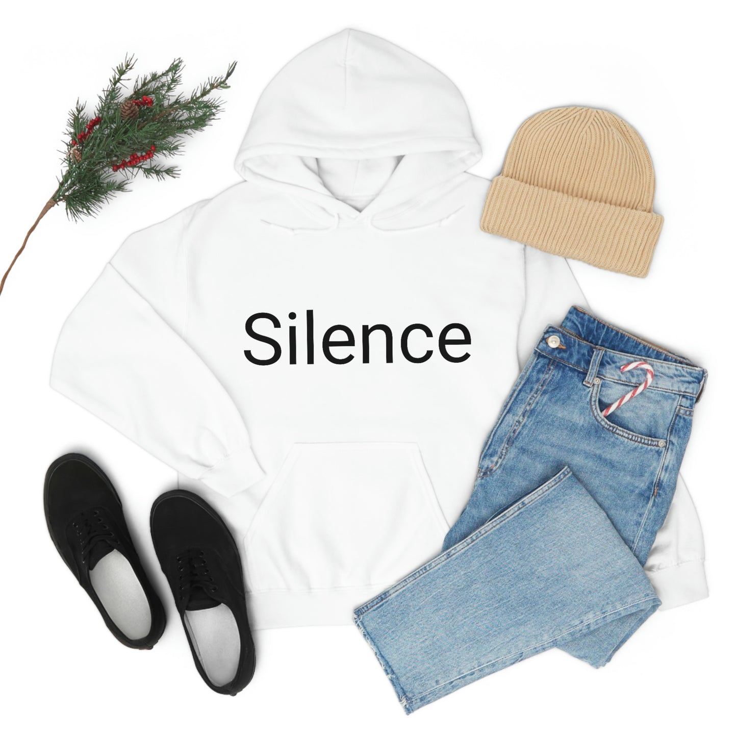 Sudadera unisex con capucha de mezcla pesada Sunset Silence Mamá quiere esta sudadera para su cumpleaños