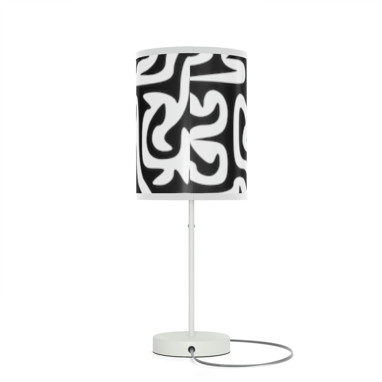Lámpara Maze en blanco y negro con soporte, enchufe de EE. UU. y Canadá, para dormitorio, oficina, sala de estar, REGALO