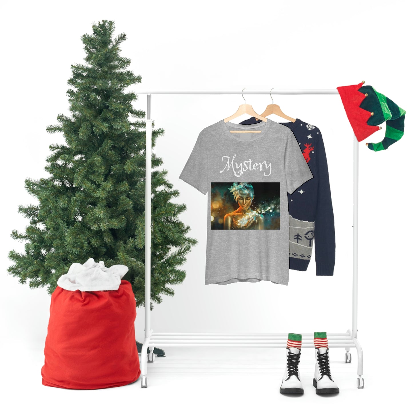 Camiseta unisex de manga corta Mystery, regalo para mamá, papá, hijo e hija