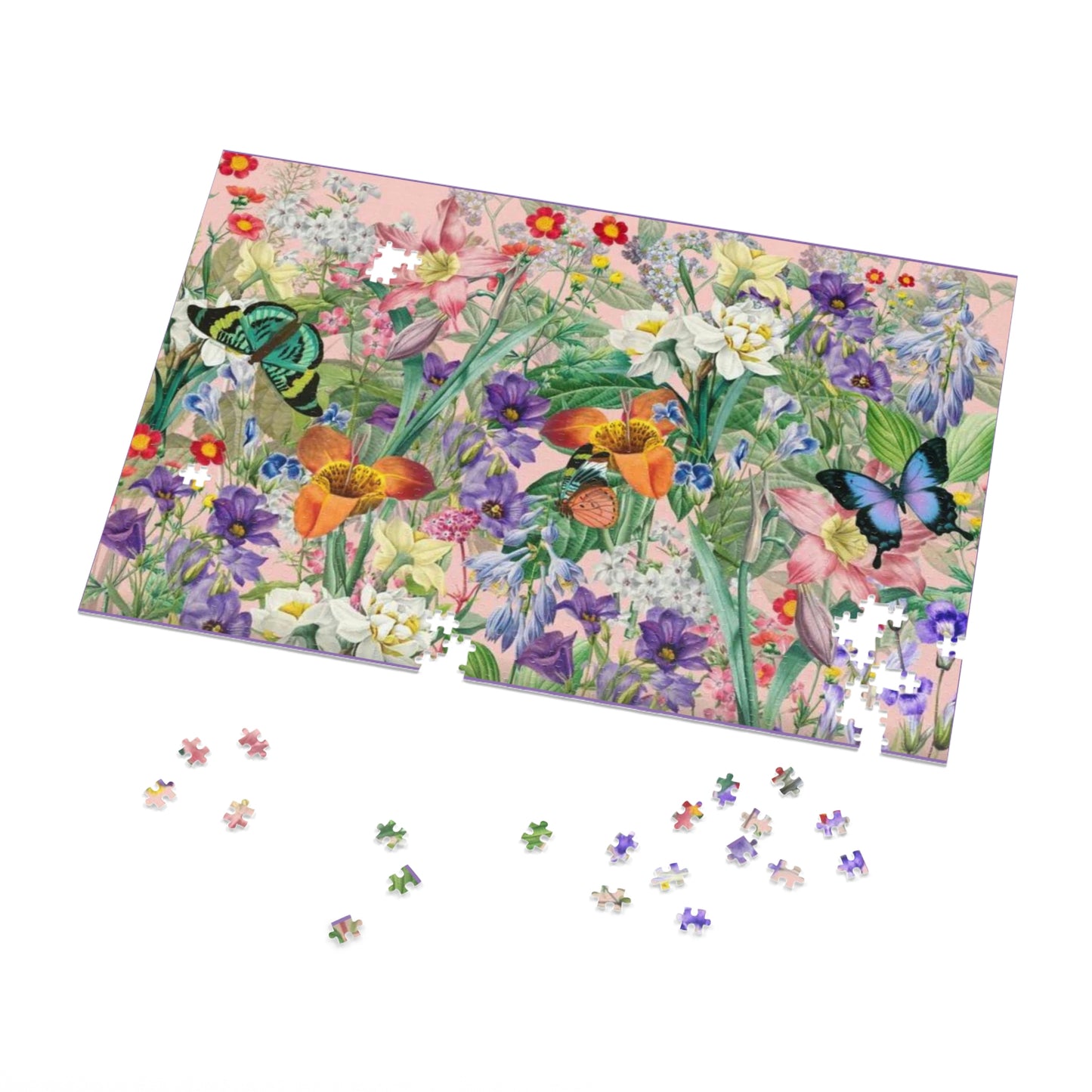 Rompecabezas de jardín de flores y mariposas ¡Me encantan los juegos!