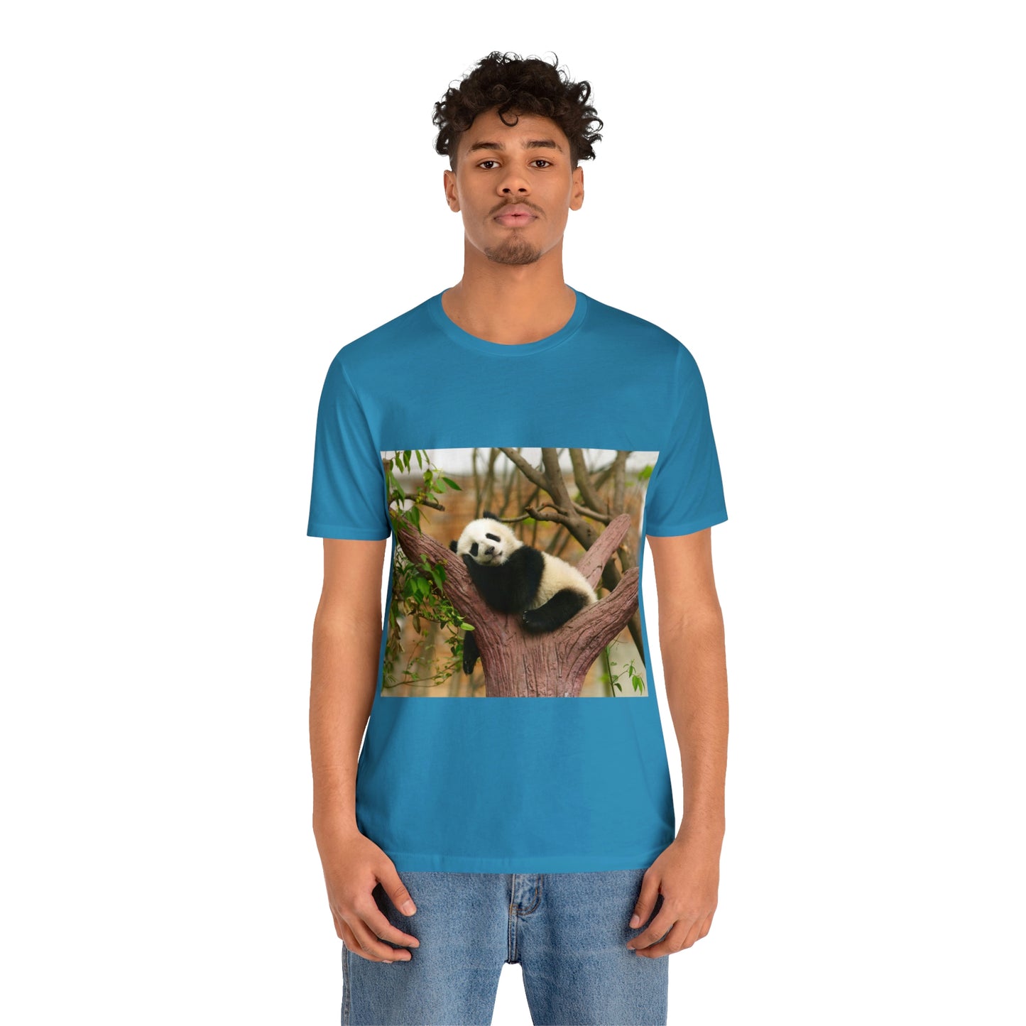 Camiseta de manga corta unisex con diseño de oso panda. Siéntete cómodo y acogedor al viajar a Canadá