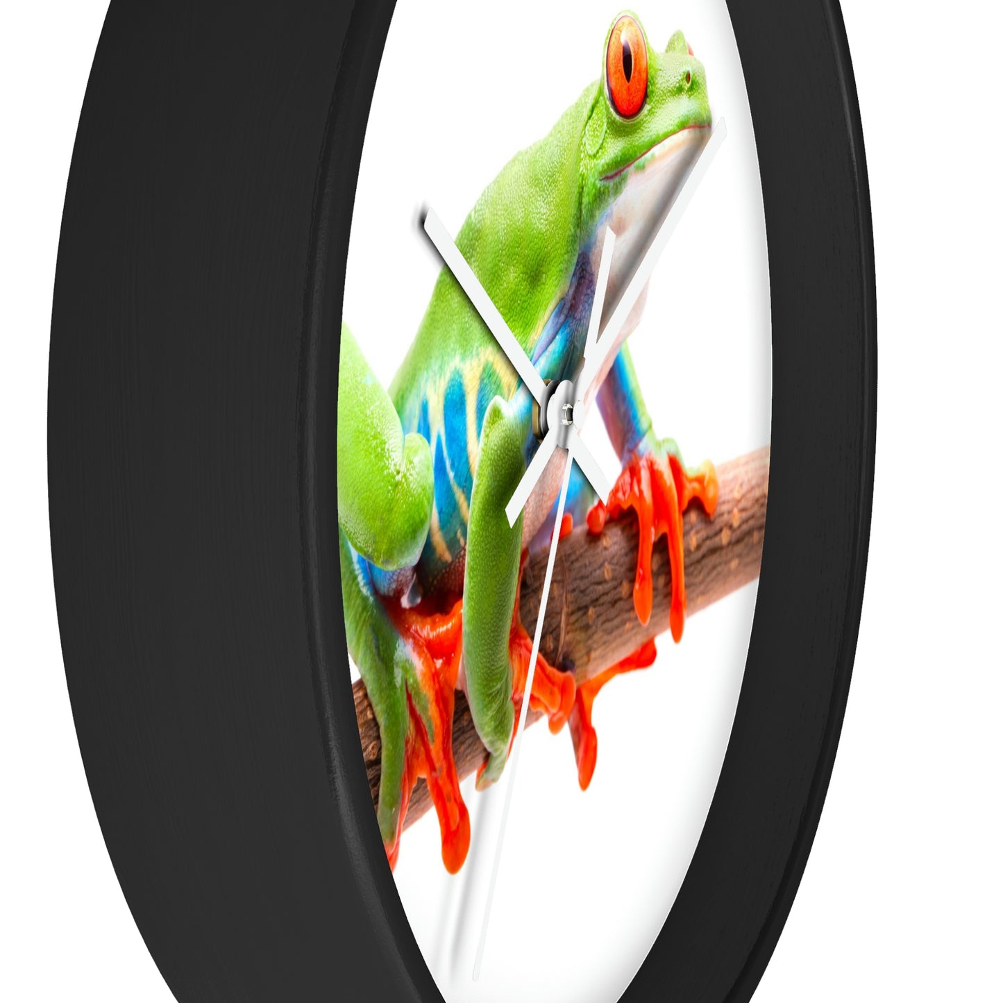 Reloj de pared con rana arbórea colorida ¡Me encanta esto!