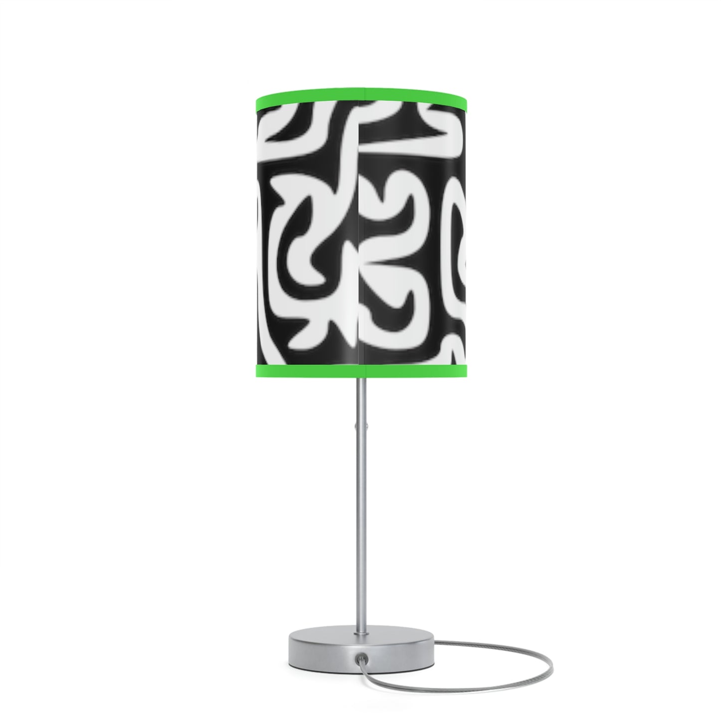 Lámpara Maze en blanco y negro con soporte, enchufe de EE. UU. y Canadá, para dormitorio, oficina, sala de estar, REGALO