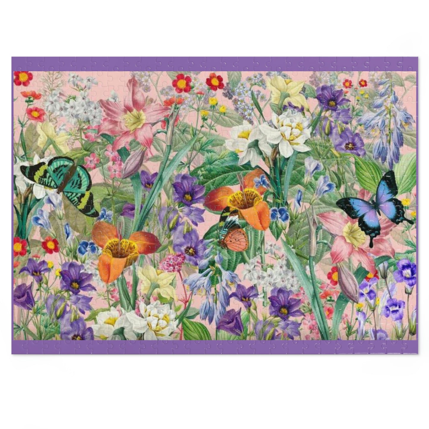 Rompecabezas de jardín de flores y mariposas ¡Me encantan los juegos!