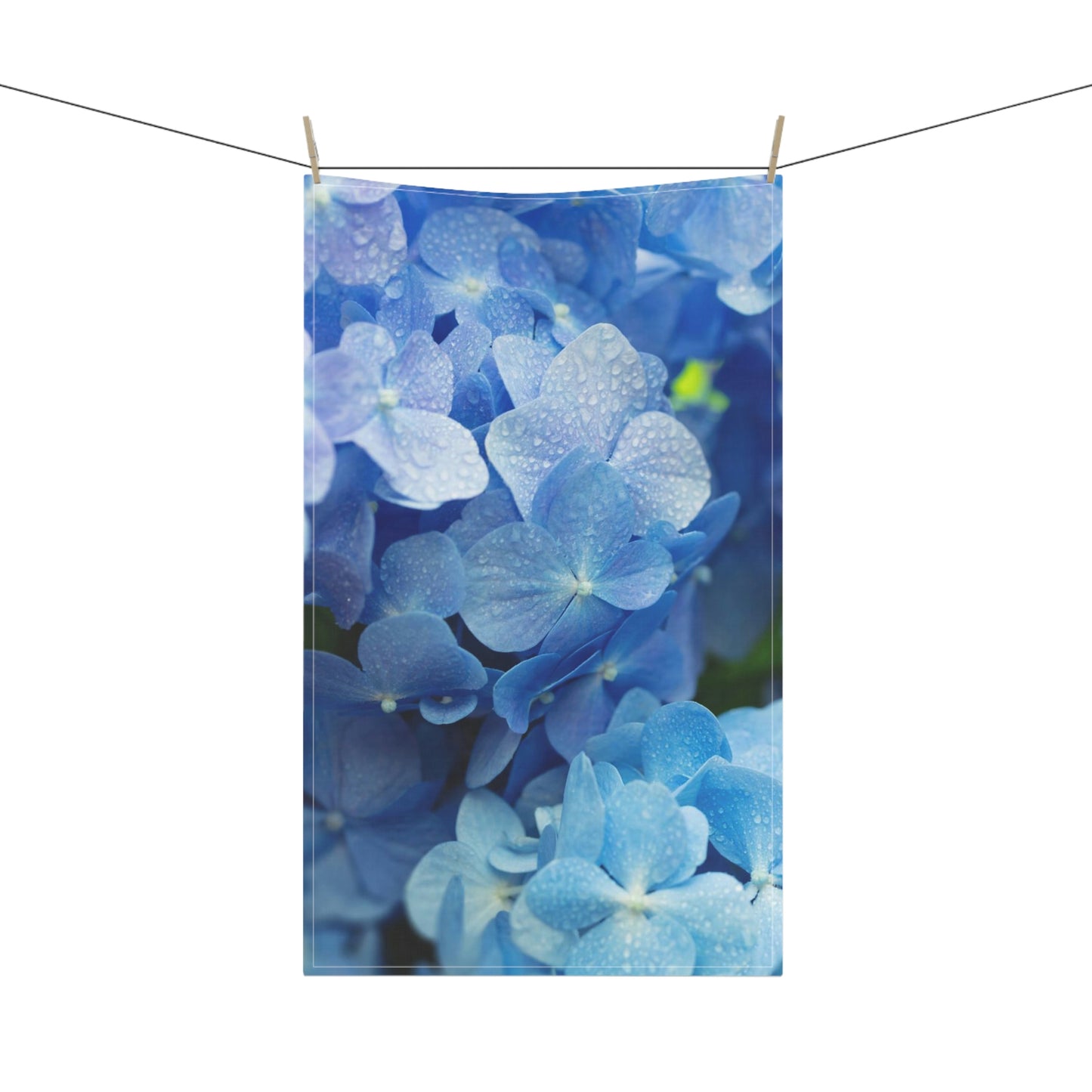 Toalla de cocina con flores moradas ¡Me encanta cocinar!