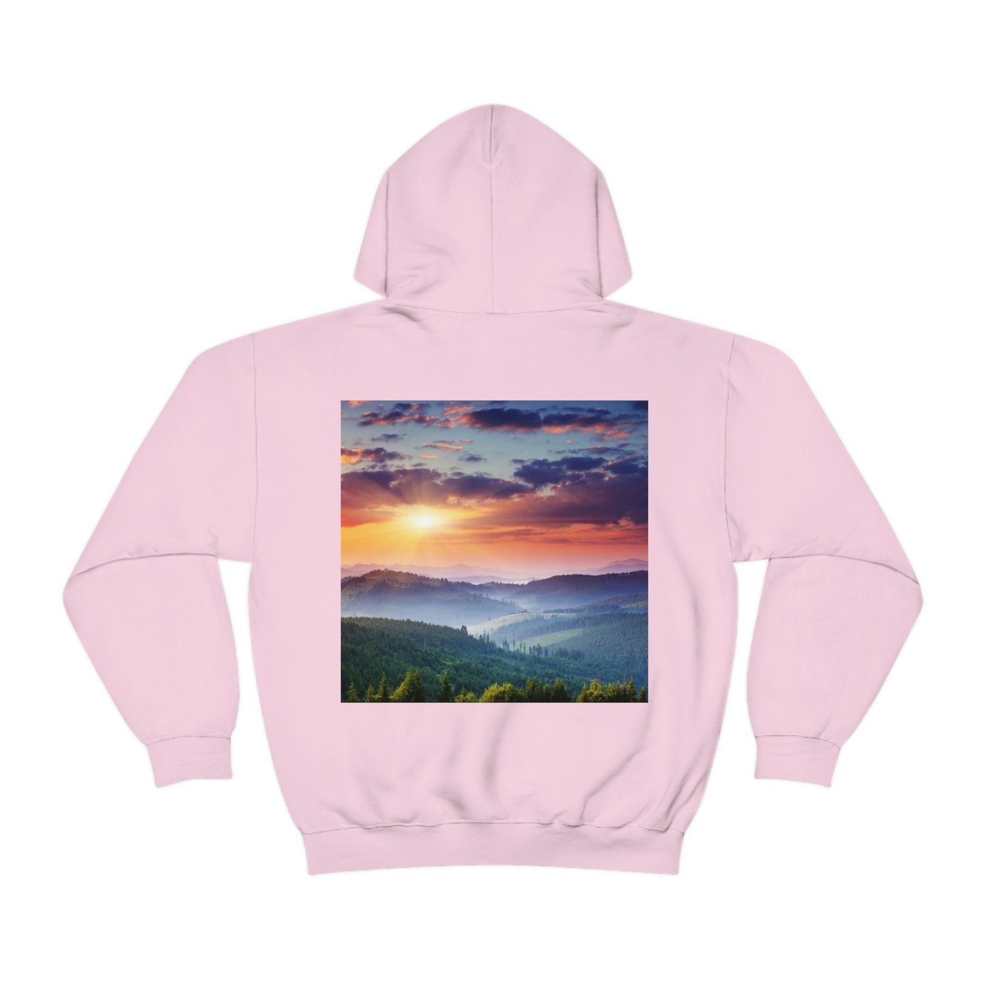 Sudadera unisex con capucha de mezcla pesada Sunset Silence Mamá quiere esta sudadera para su cumpleaños
