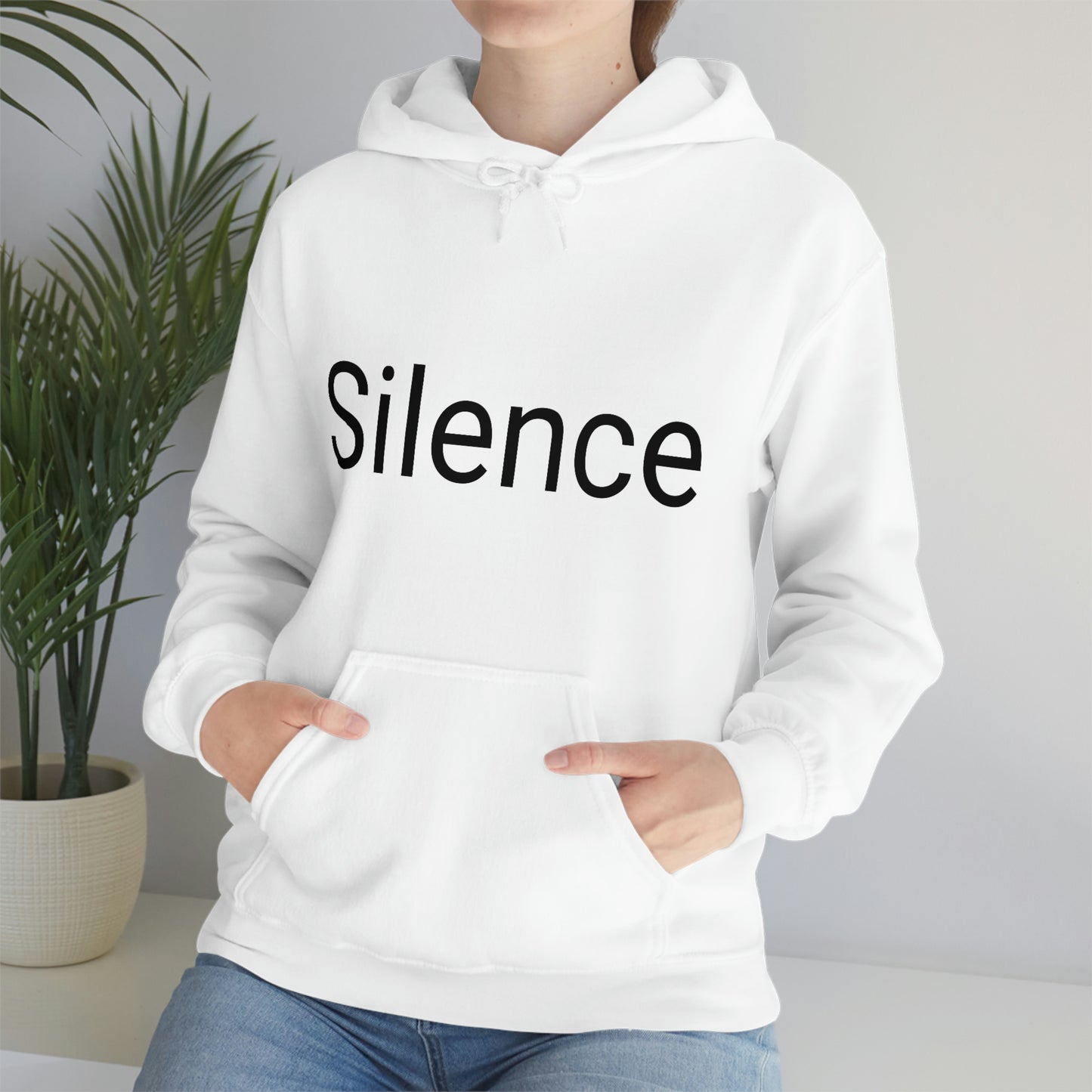 Sudadera unisex con capucha de mezcla pesada Sunset Silence Mamá quiere esta sudadera para su cumpleaños