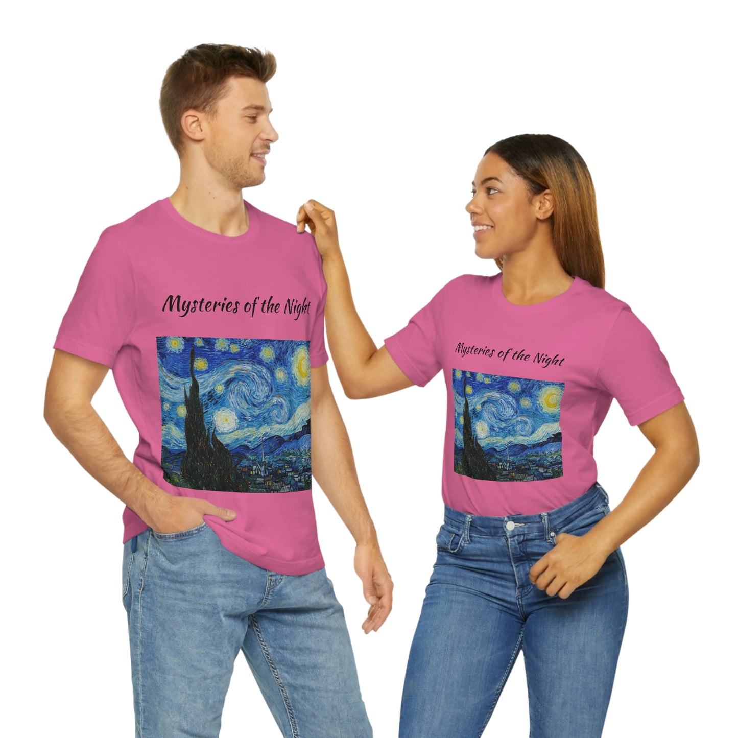 Camiseta unisex Misterios de la noche Viajes Trabajo Vacaciones Relajación