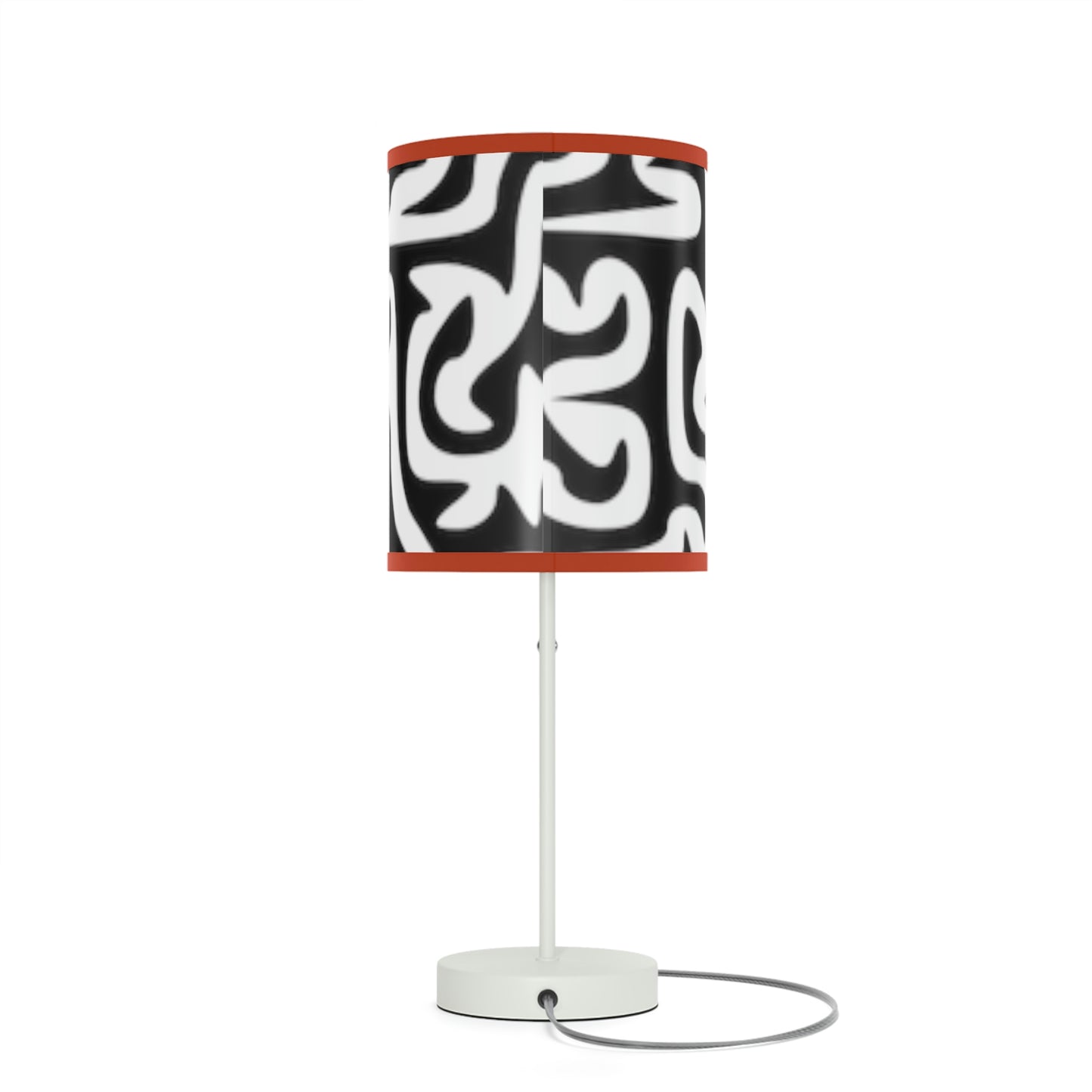 Lámpara Maze en blanco y negro con soporte, enchufe de EE. UU. y Canadá, para dormitorio, oficina, sala de estar, REGALO