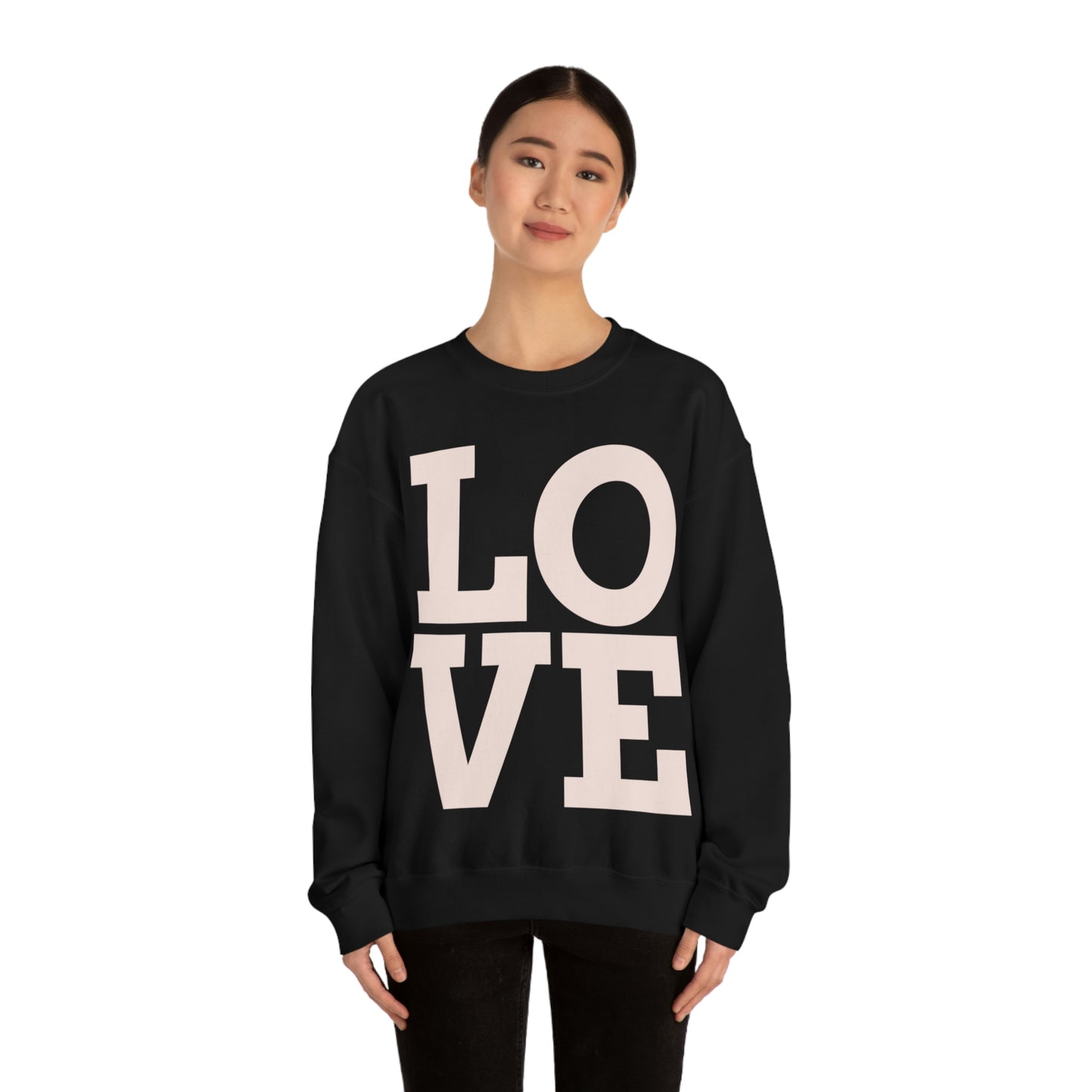 Sudadera con cuello redondo LOVE ¡Me encanta mi sudadera!