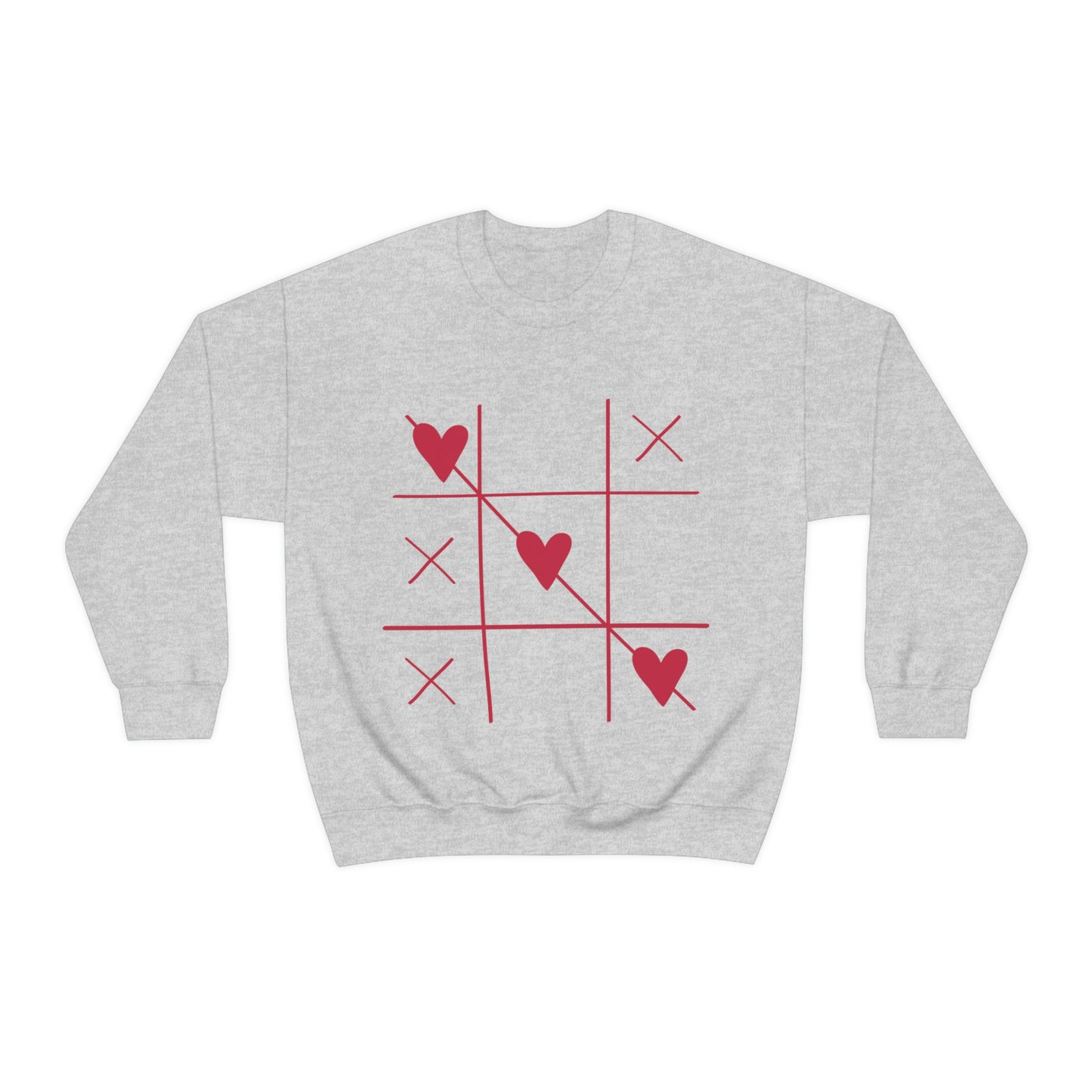 Sudadera con cuello redondo Tic Tac Toe ¡Me encanta mi regalo de cumpleaños!