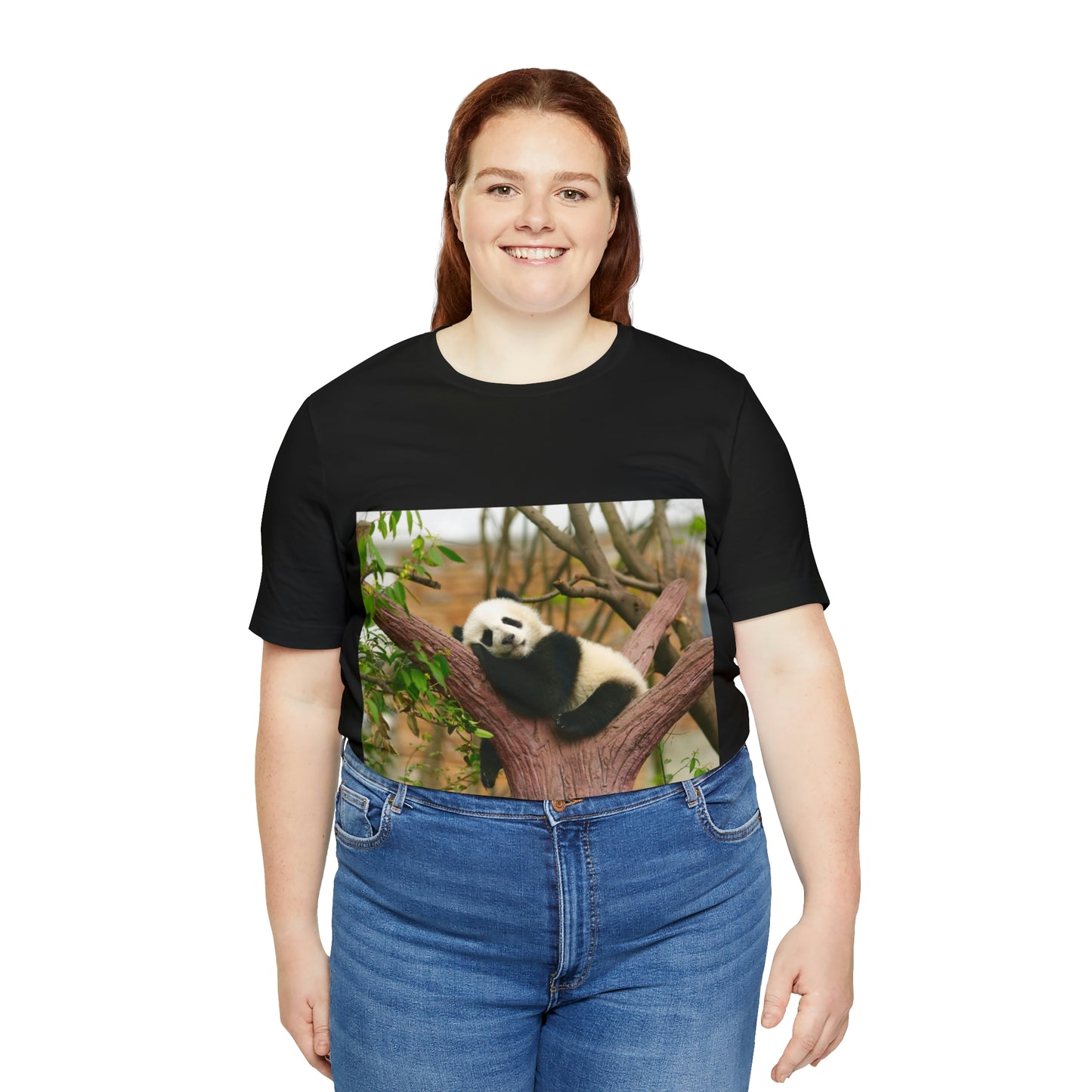 Camiseta de manga corta unisex con diseño de oso panda. Siéntete cómodo y acogedor al viajar a Canadá