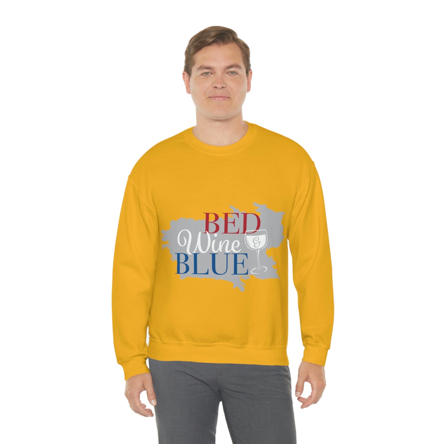 Sudadera de cuello redondo de color azul vino tinto ¡Voy a ir a una fiesta!