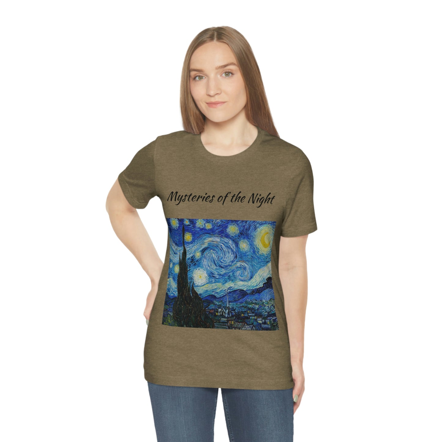Camiseta unisex Misterios de la noche Viajes Trabajo Vacaciones Relajación