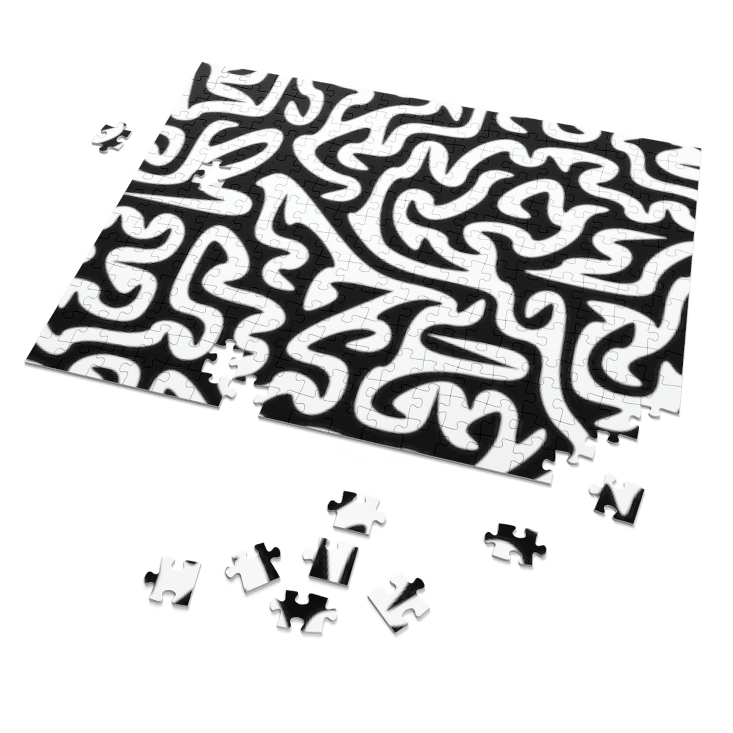 Rompecabezas de laberinto en blanco y negro ¡Me encantan los juegos!