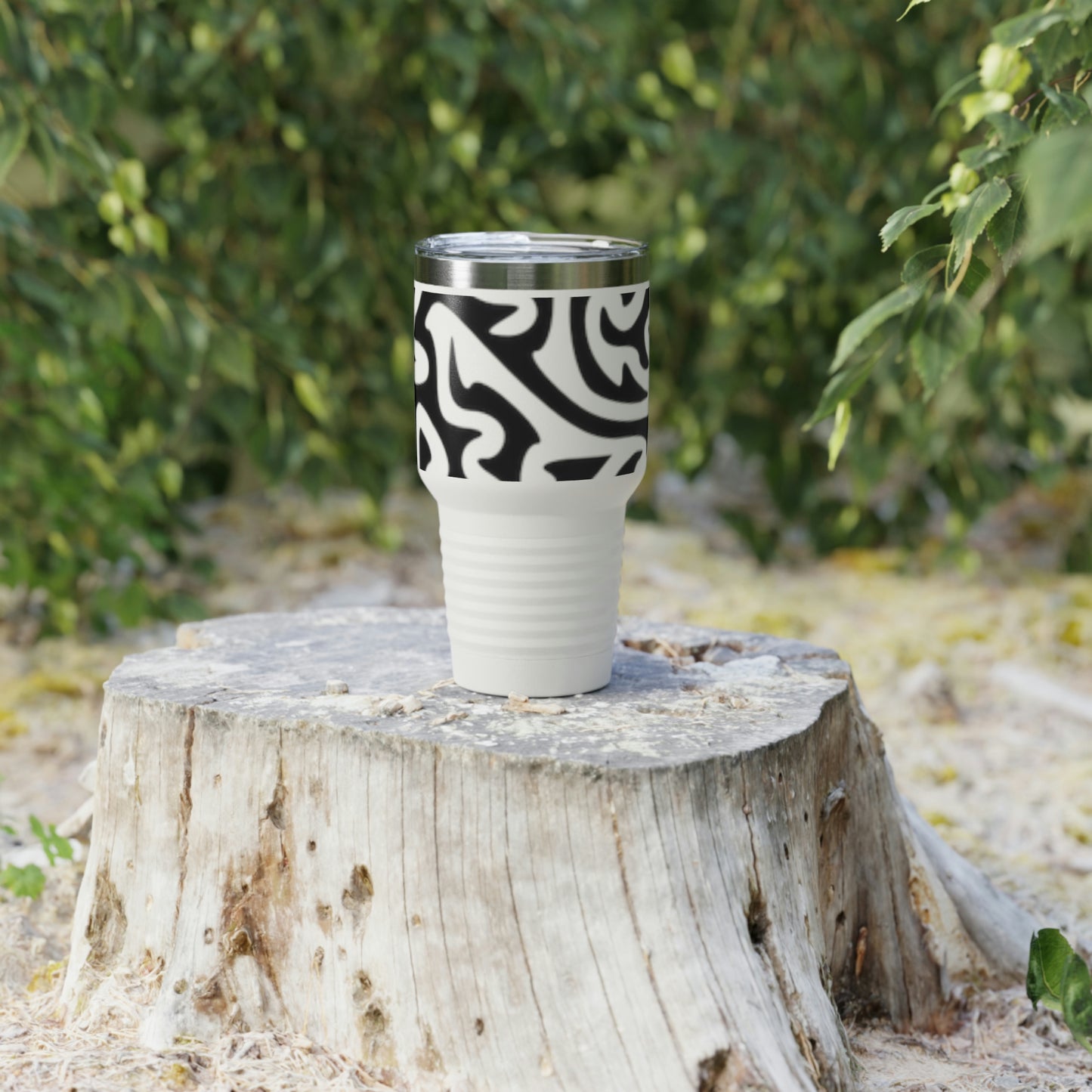 Vaso con cuello redondo y diseño de laberinto, 30 oz, para refrescos, té, agua, jugos, cerveza y vino