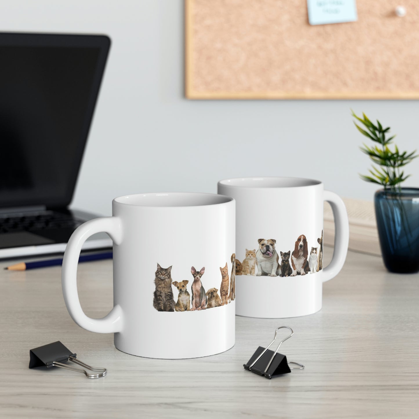 Taza de cerámica para perros y gatos, 11 oz, ideal para café, té, refrescos, helados, zapateros, sopas