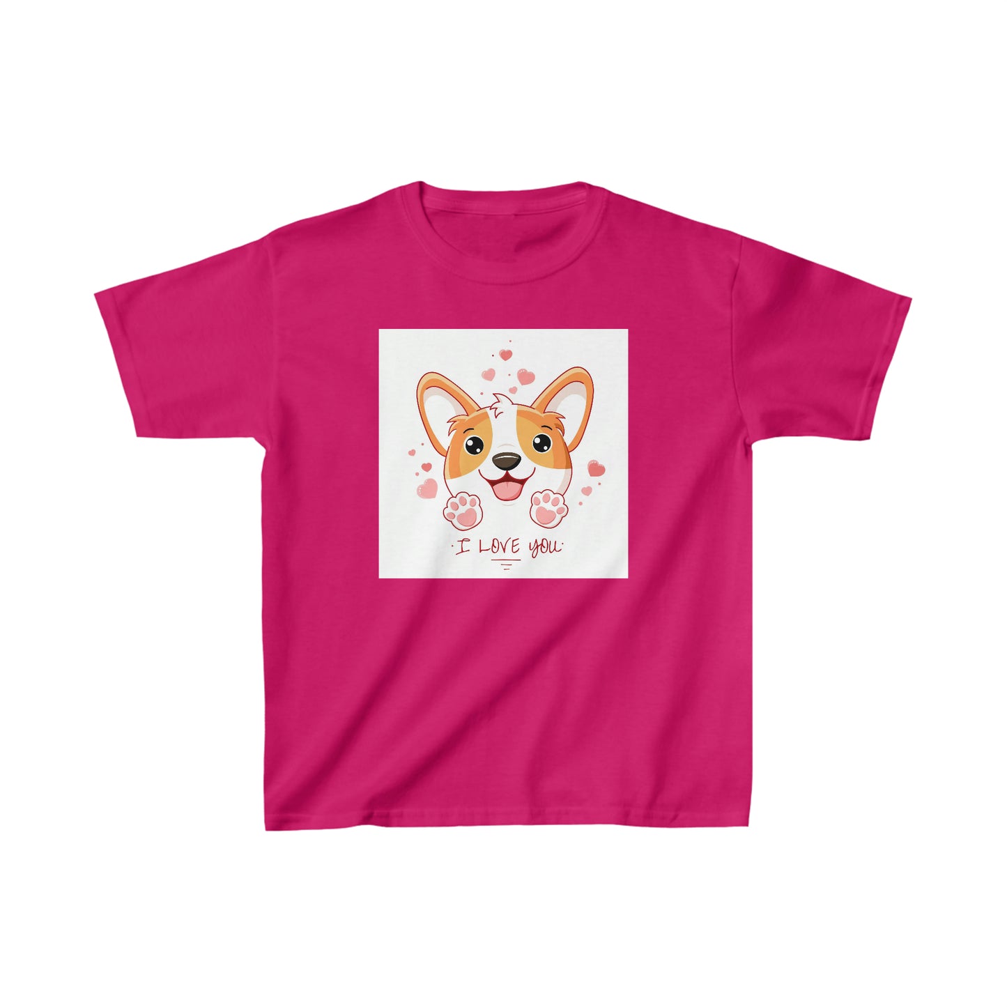 Linda camiseta juvenil con perro te amo ¡Luce fabulosa!