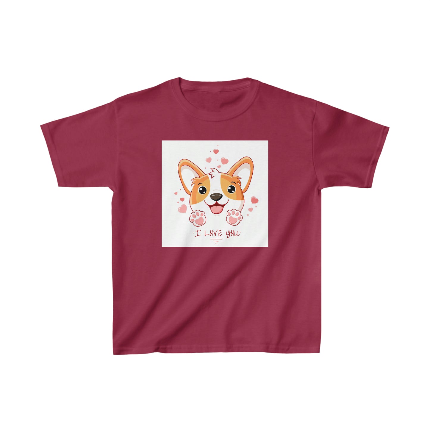 Linda camiseta juvenil con perro te amo ¡Luce fabulosa!