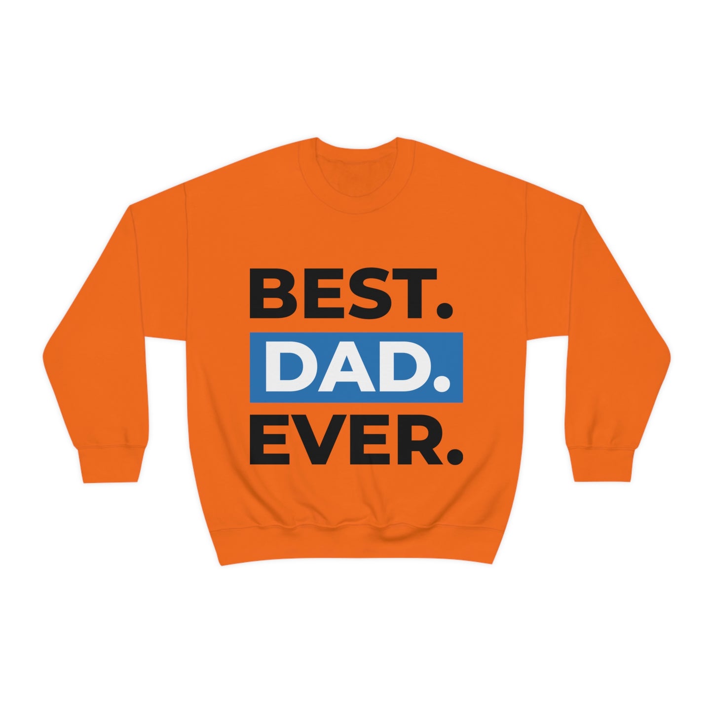 Sudadera con cuello redondo con el mejor papá del mundo. ¡Un regalo fabuloso!