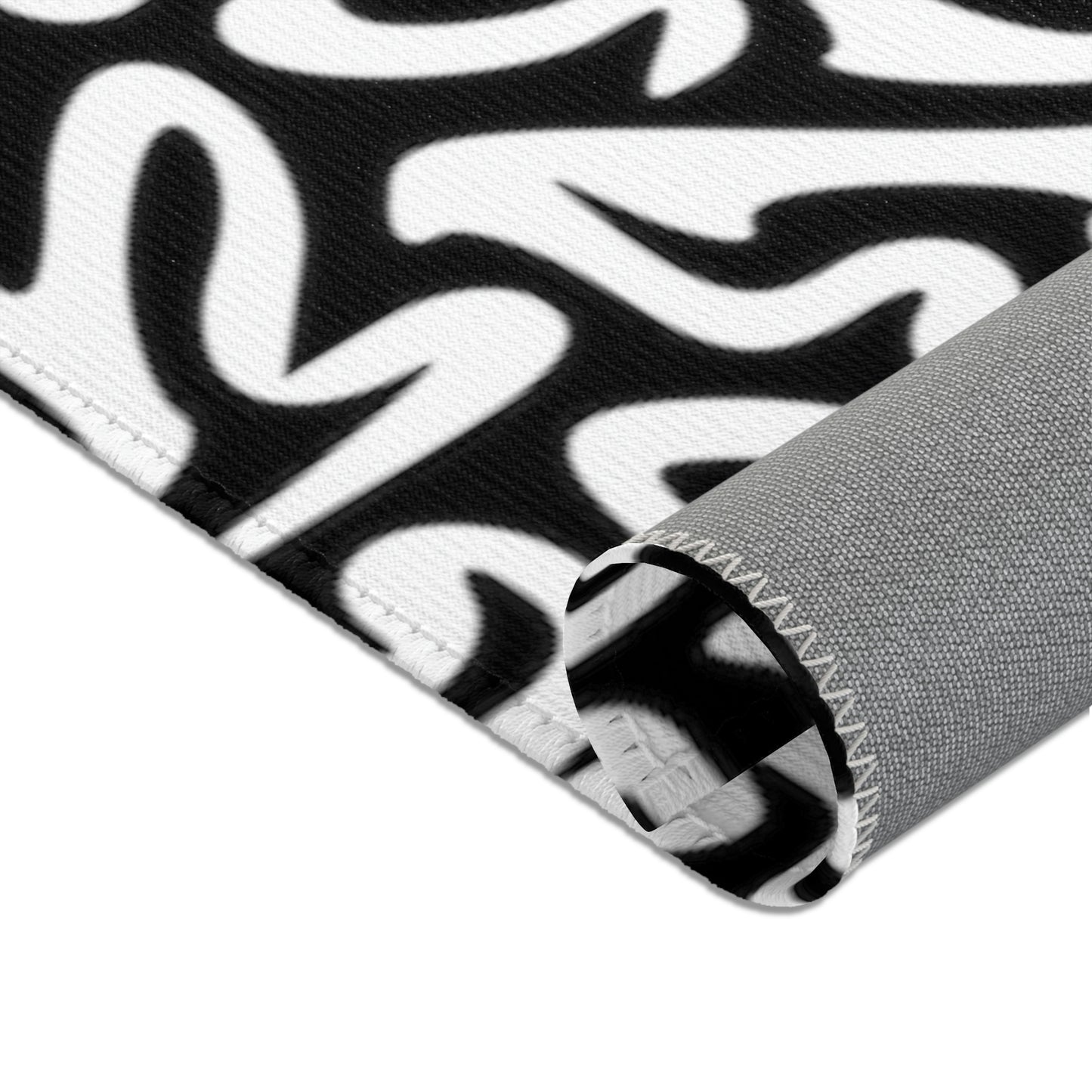 ¡Alfombras de laberinto en blanco y negro para cocinas, baños, dormitorios y oficinas, regalo de cumpleaños!