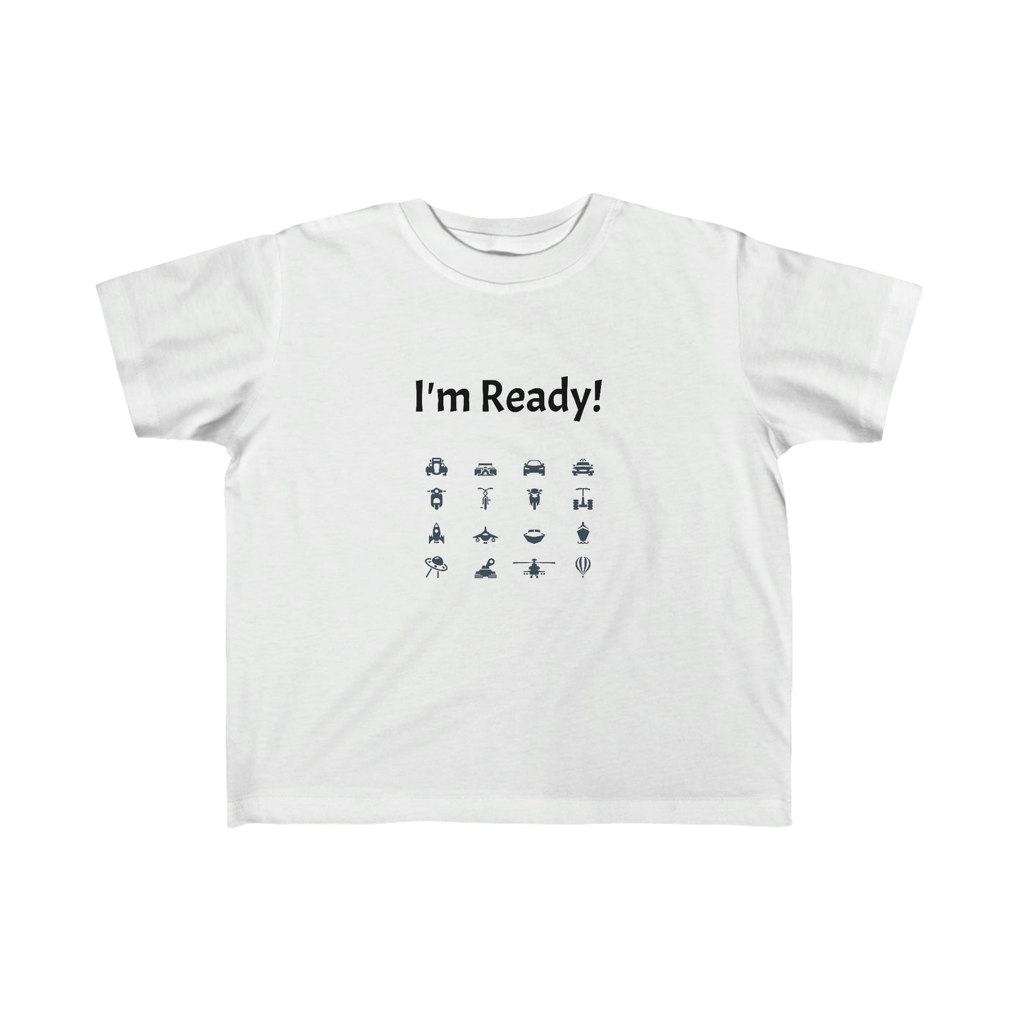Camiseta para niños "Estoy listo" Luciendo lindo en el patio de recreo de la escuela