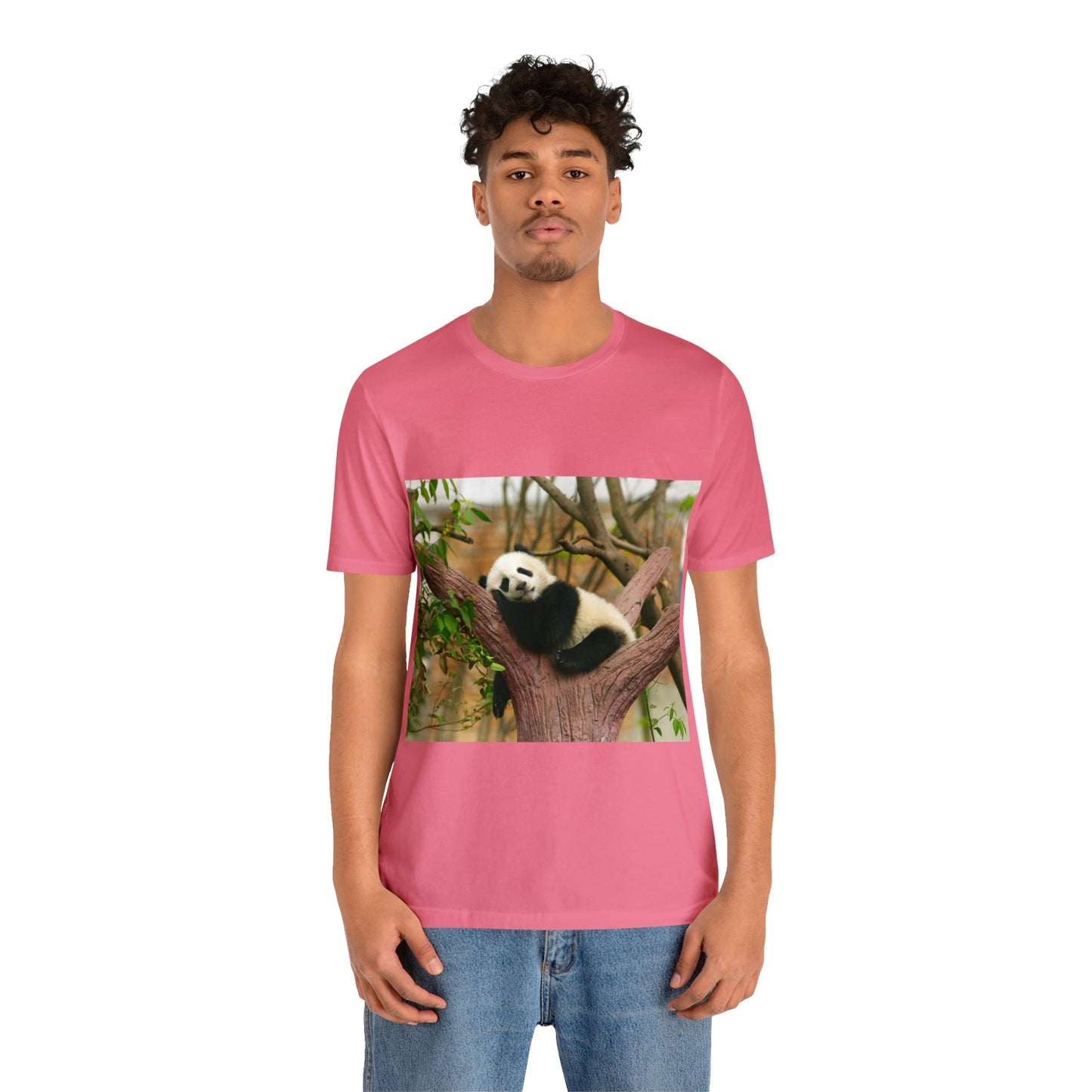 Camiseta de manga corta unisex con diseño de oso panda. Siéntete cómodo y acogedor al viajar a Canadá