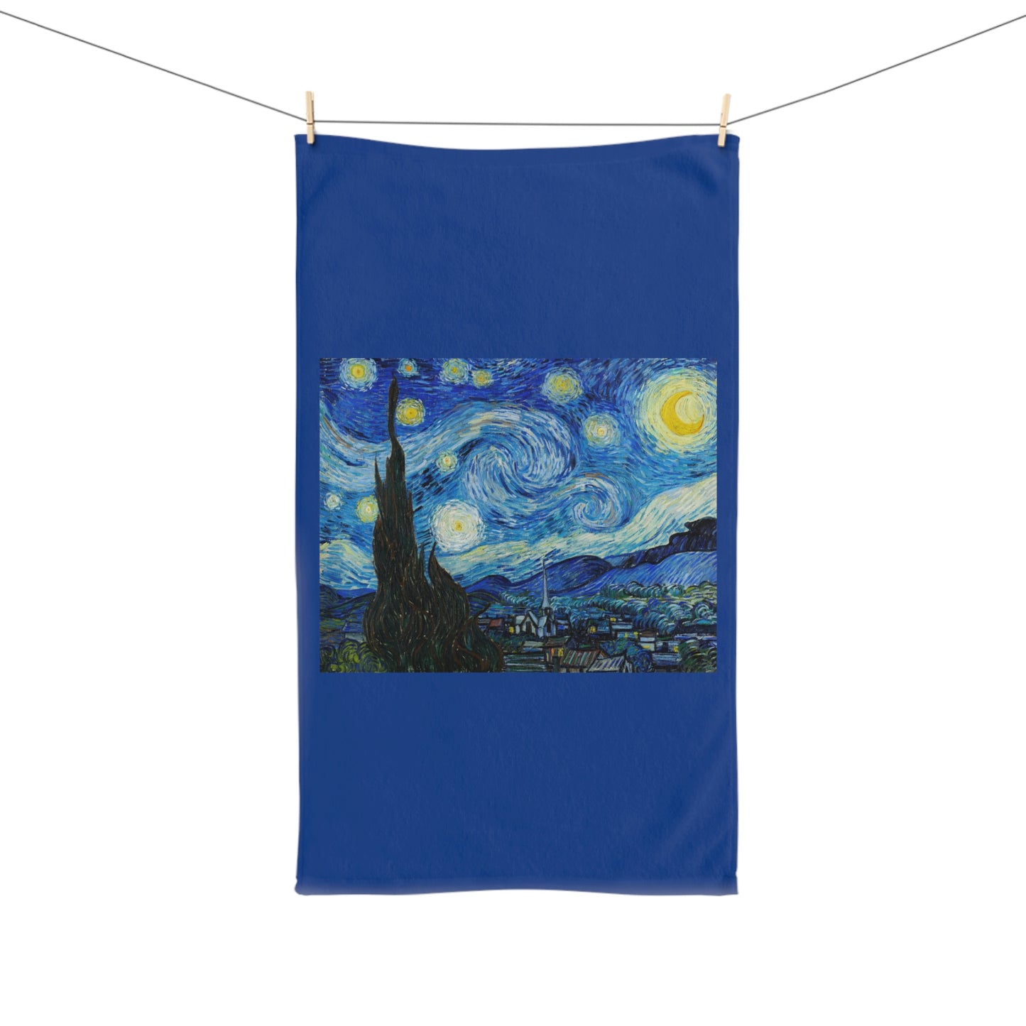 Toalla de mano La noche estrellada (1889) de Vincent van Gogh ¡Un gran regalo!