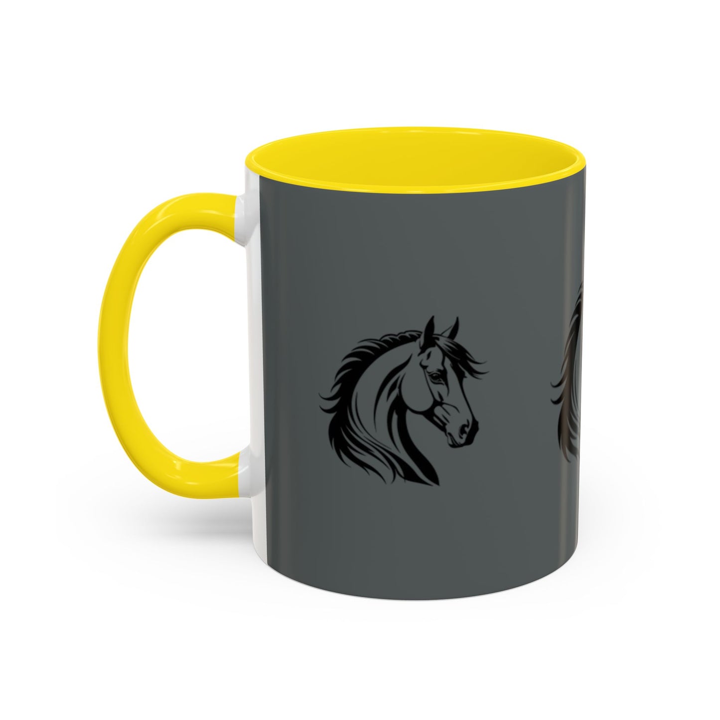 Majestic Horse Accent Coffee Mug - Perfect for Equestrians and Animal Lovers