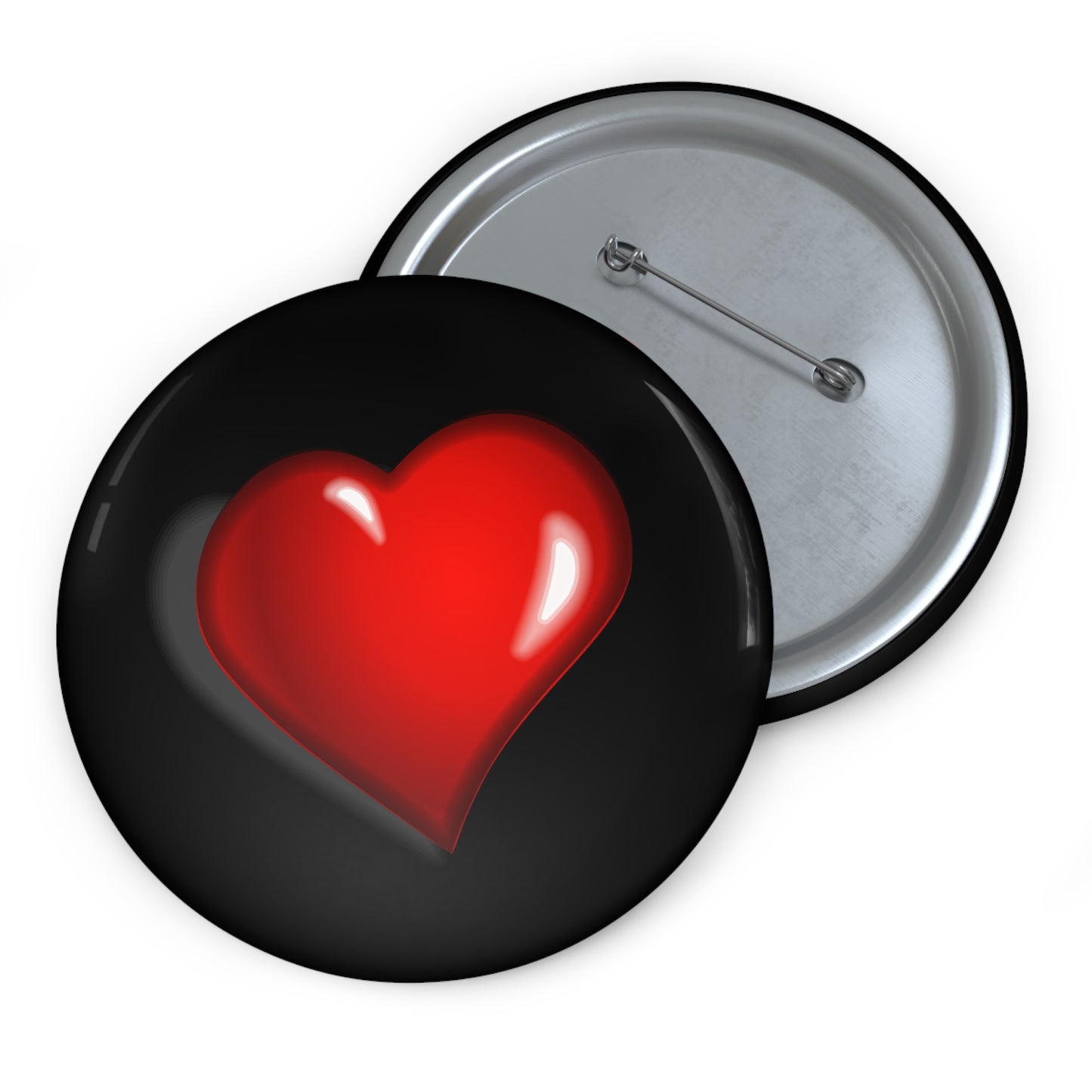 Custom Pin Buttons Heart