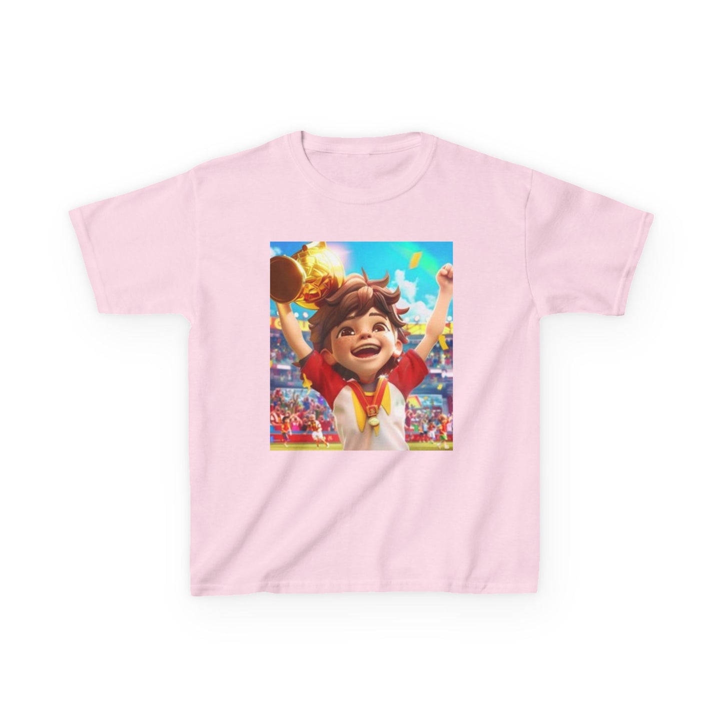 Children's T-shirt Boy Won Trophy Very Happy!