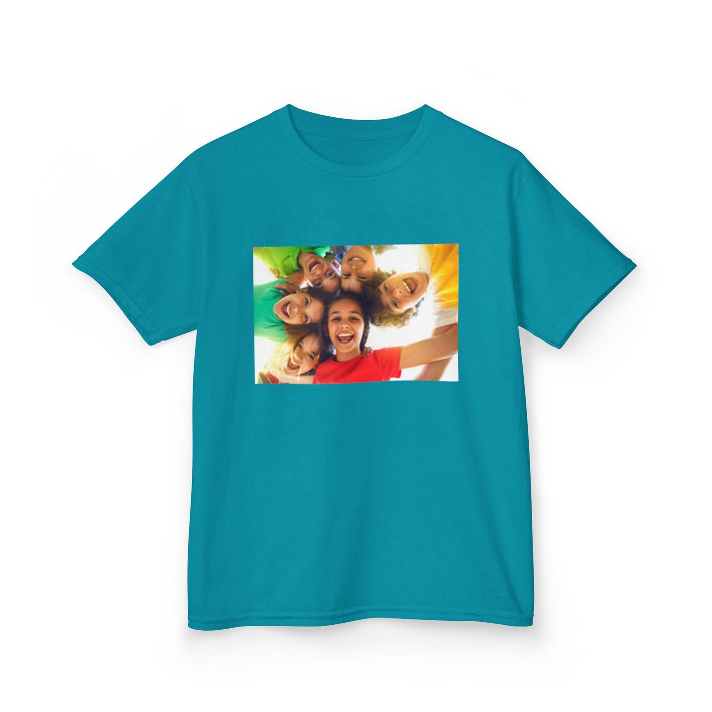 Colorful Fun Kids & Happy Face Tee - Playful Cotton T-Shirt for Summer Adventures, Birthday Gifts, Family Gatherings, Everyday Wear, Back-to-School