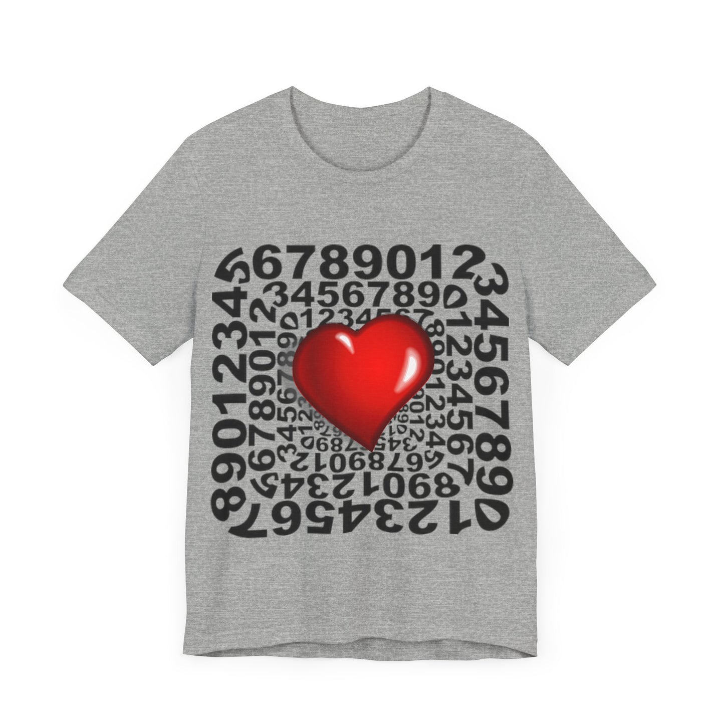 Camiseta Números Corazón