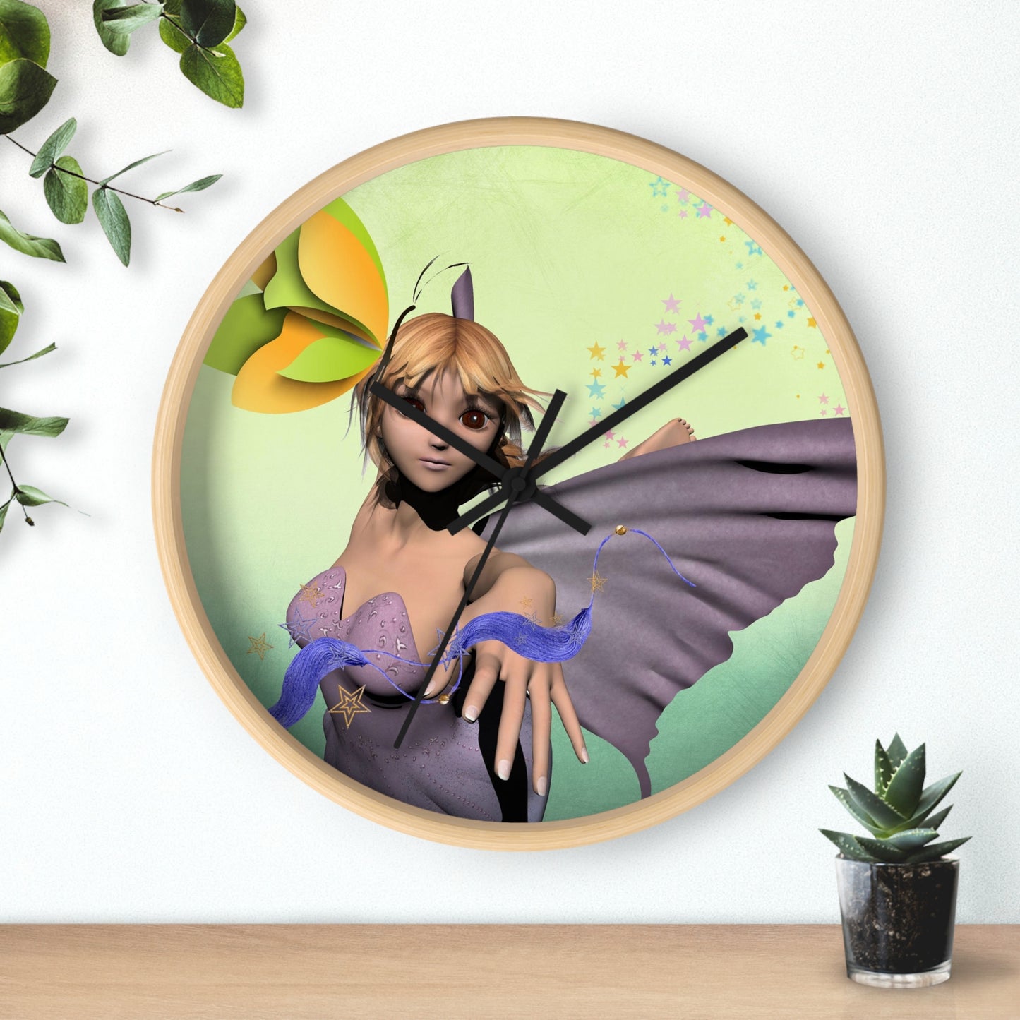 Horloge murale Fée