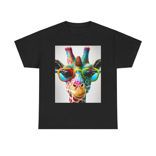 T-shirt Giraffe Wearing Glasses