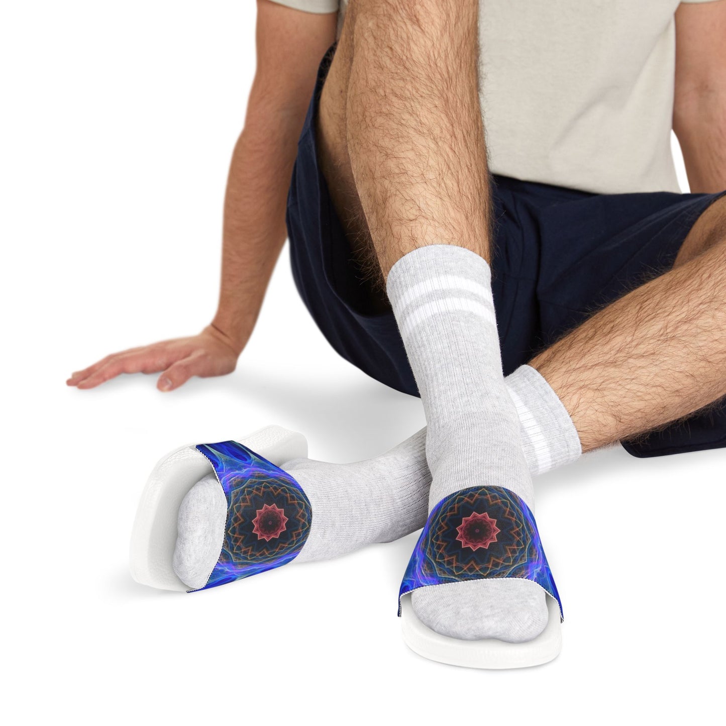 Men's Removable-Strap Sandals Circles