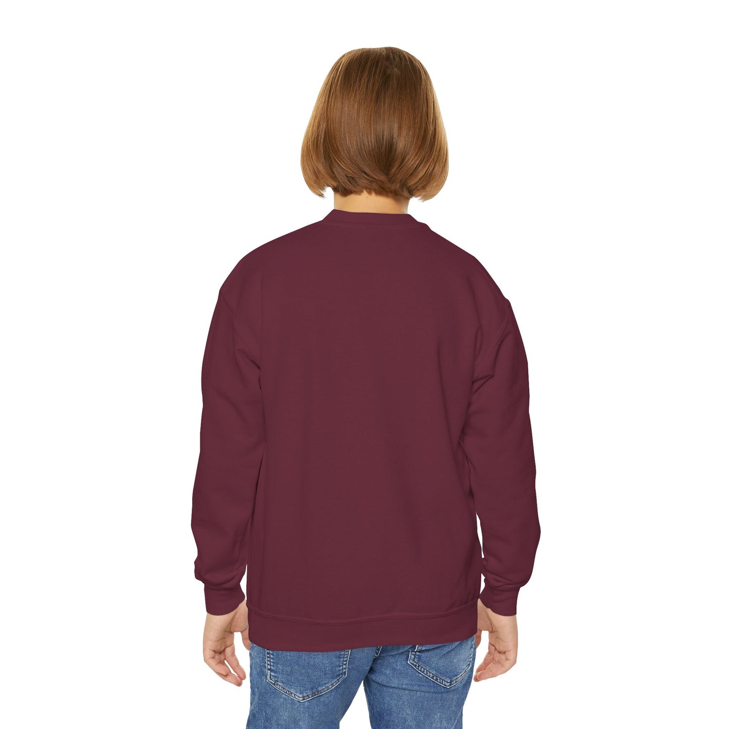 Sweat-shirt ras du cou pour jeunes avec adorable imprimé créature fantastique 