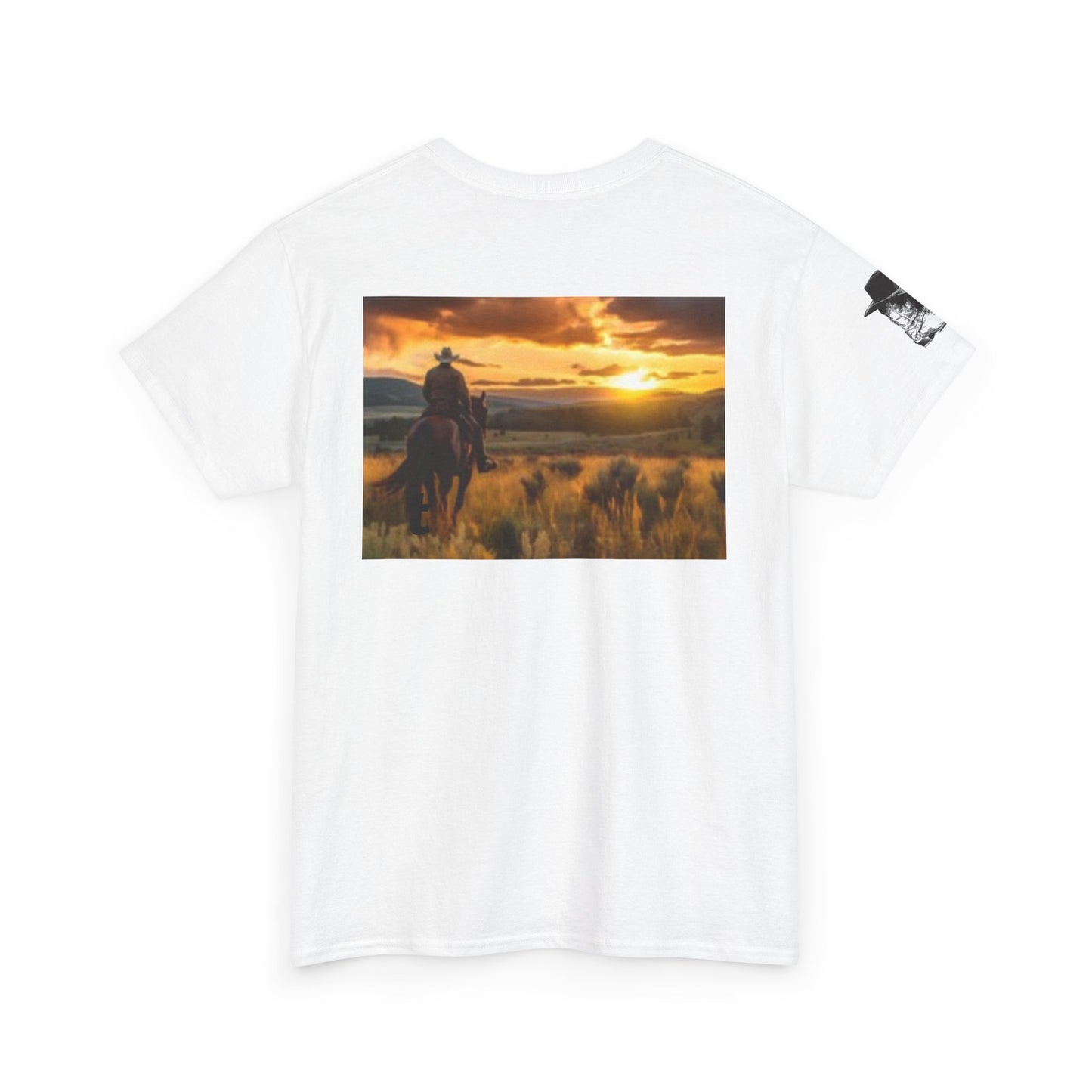 Texas Pride Unisex Heavy Cotton Tee - Rustic Sunset Design