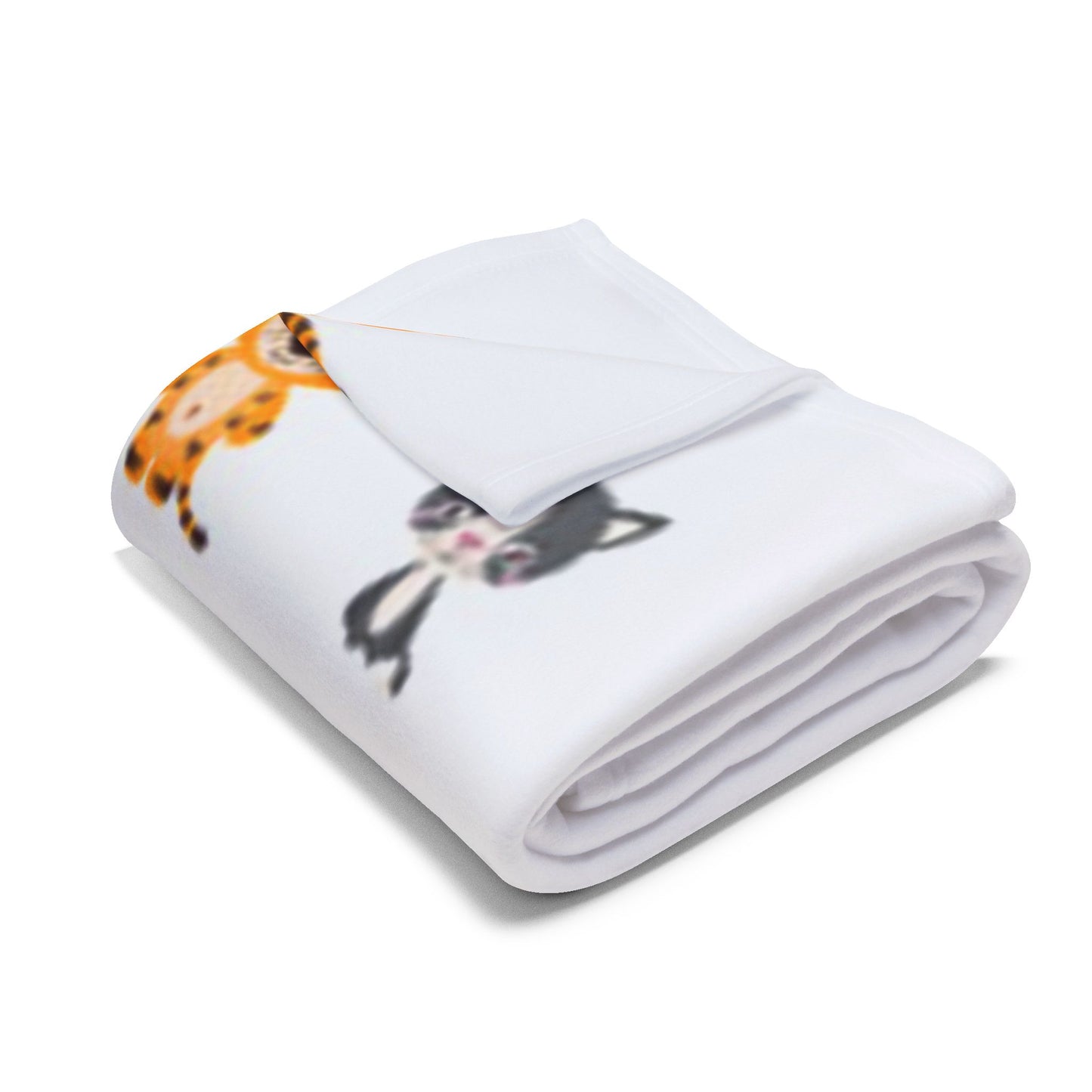 Cute Animal Arctic Fleece Blanket - Cozy Kids Throw for Comfort and Playtime