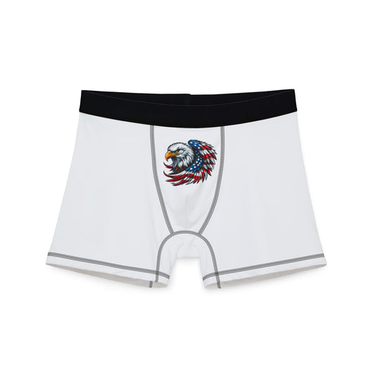 Men's Eagle Print Boxers, Patriotic Underwear, Gift for Him, Men's AOP Briefs, Unique Men's Clothing, Casual Daily Wear