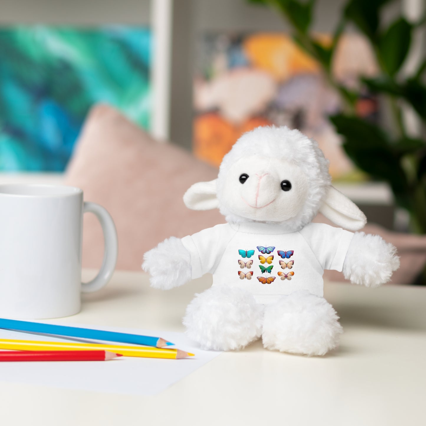 Teddy Bear with T-shirt Butterflies
