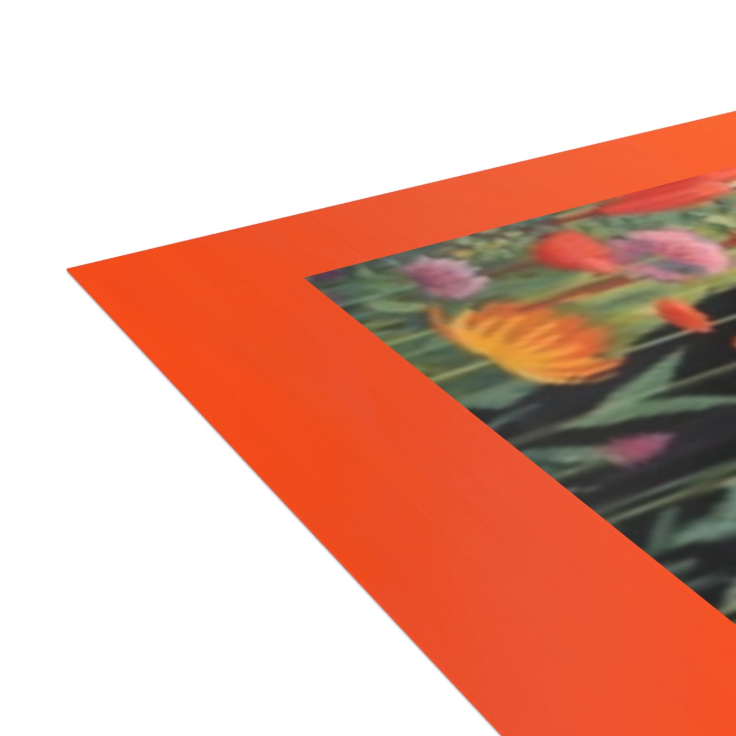 Paquete de postales vibrantes: diseños de gatos y flores silvestres con sobres