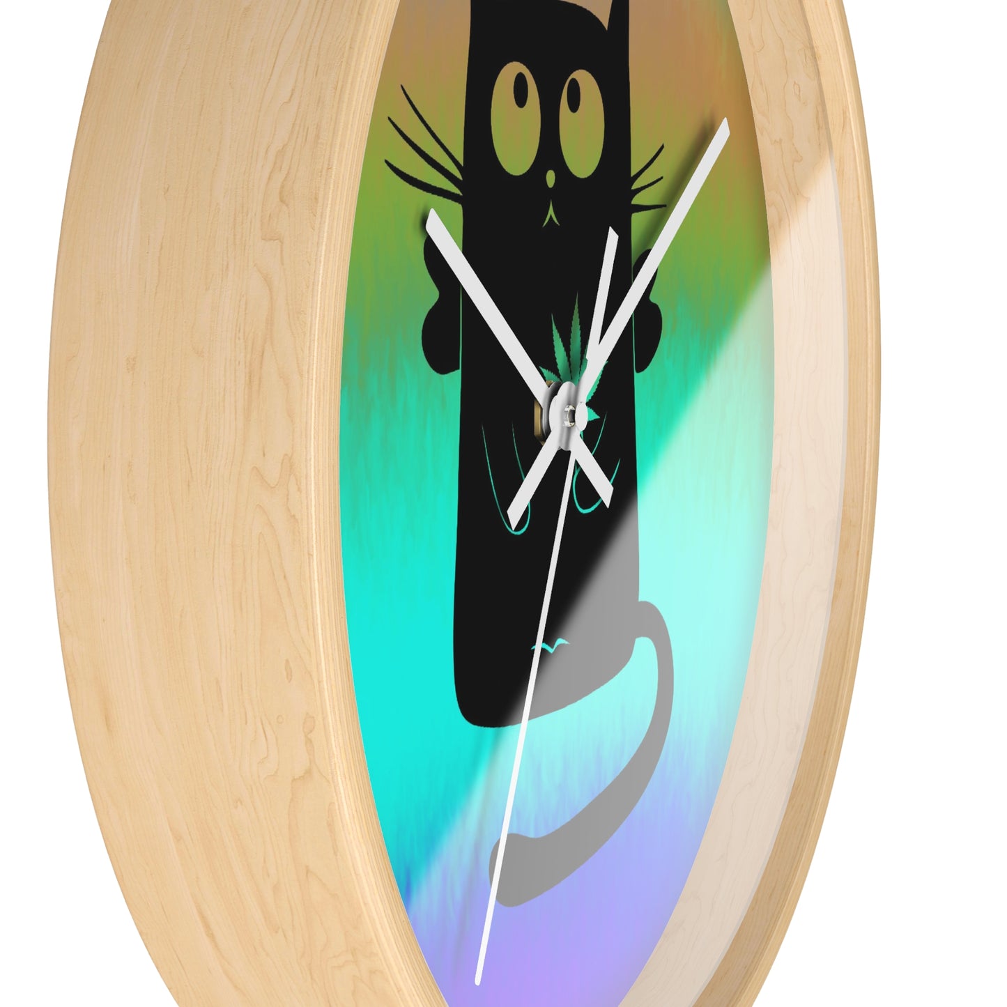 Horloge murale Ange Chat Noir