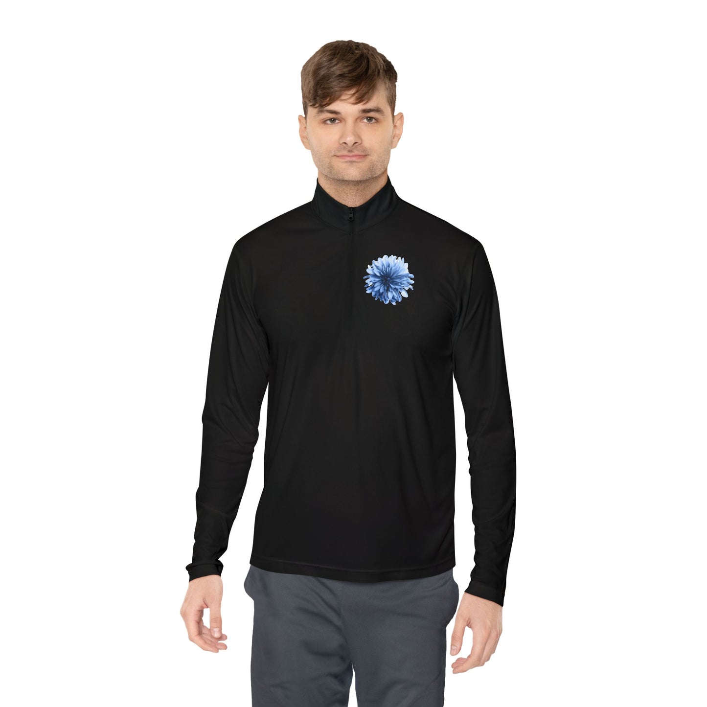 Happy Smiling Monkey Graphic Unisex Quarter-Zip Pullover