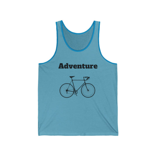 Adventure Unisex Jersey Tank Top - Perfect for Outdoor Explorers