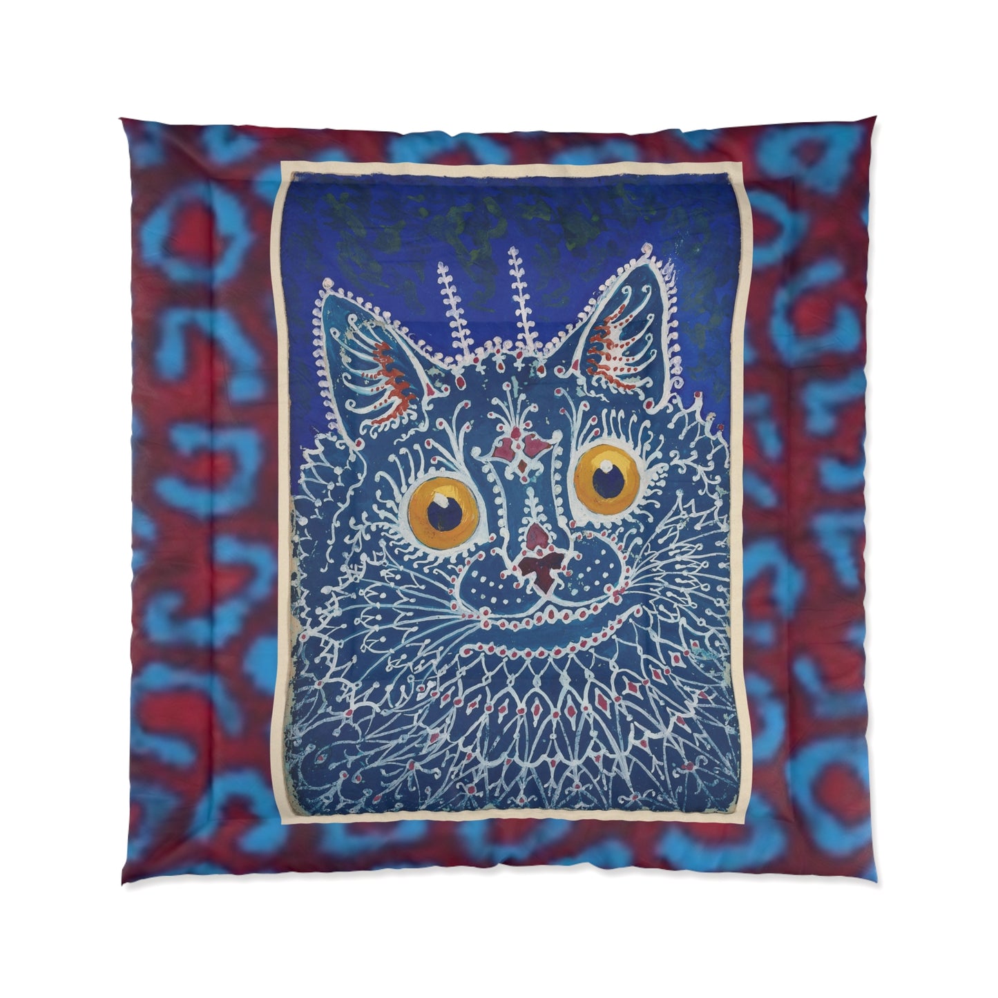 Couette chat fantaisiste – Parure de lit douillette et colorée pour les amoureux des chats 