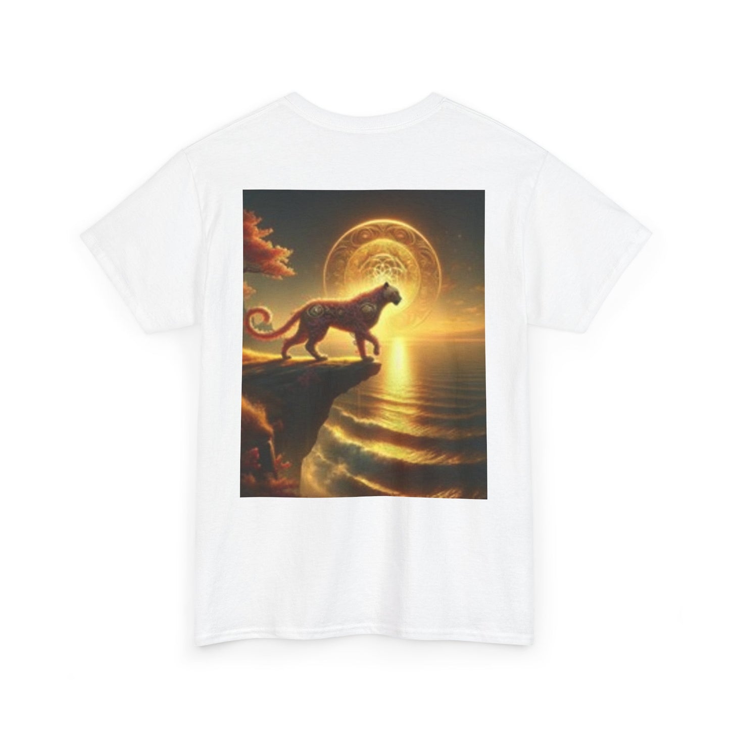 T-shirt grandes tailles Tigre au bord d'une falaise au coucher du soleil Magnifique ! Texas J'ai adoré ce T-shirt !