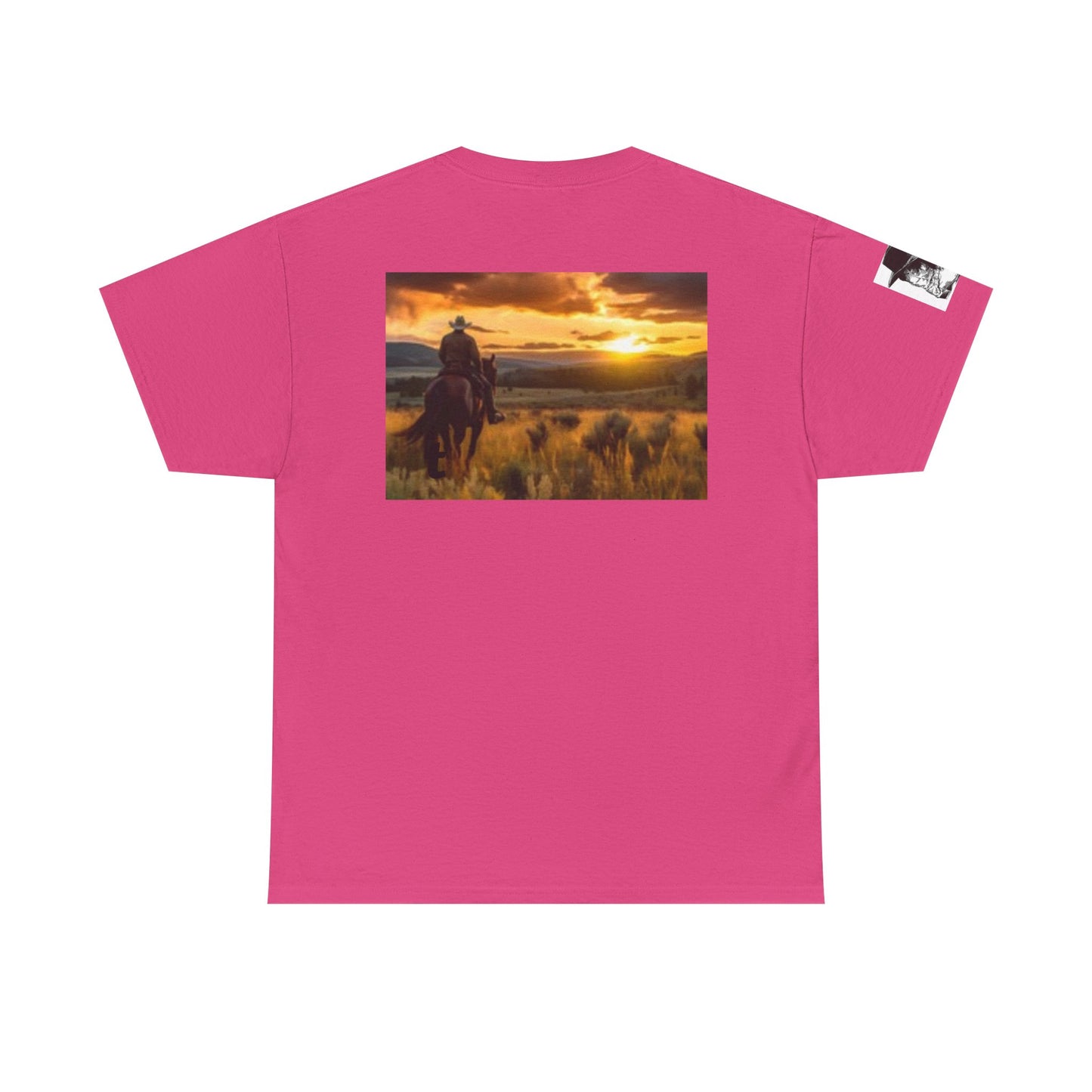 Texas Pride Unisex Heavy Cotton Tee - Rustic Sunset Design